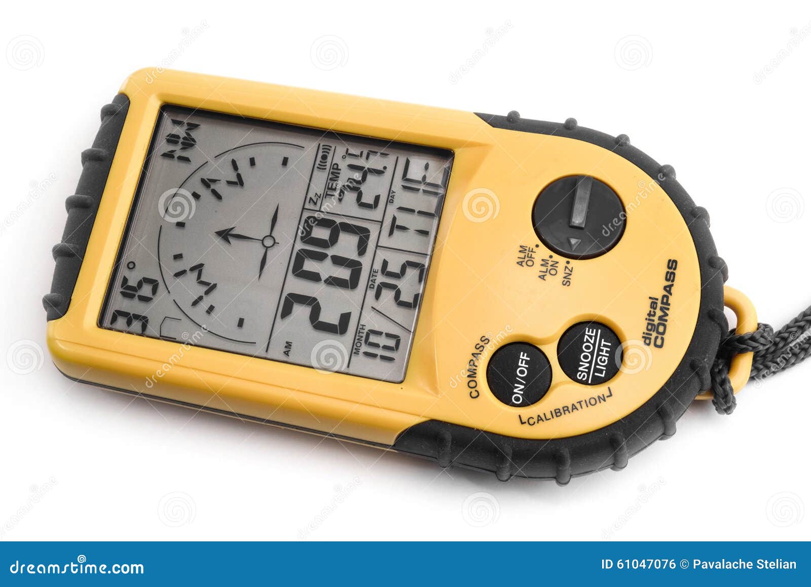 Digital Compass stock photo. Image of geocaching, hand - 61047076