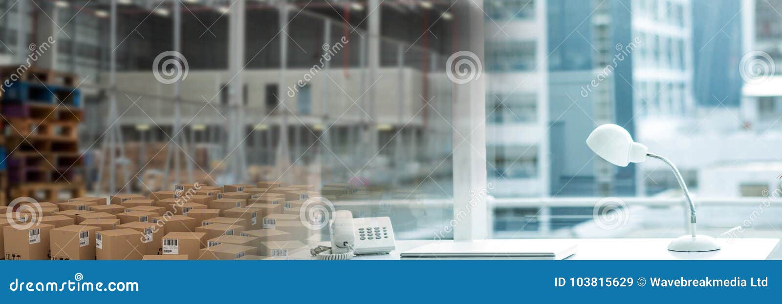 Boxes in Warehouse, Transition Stock Image Image of indoors, absence