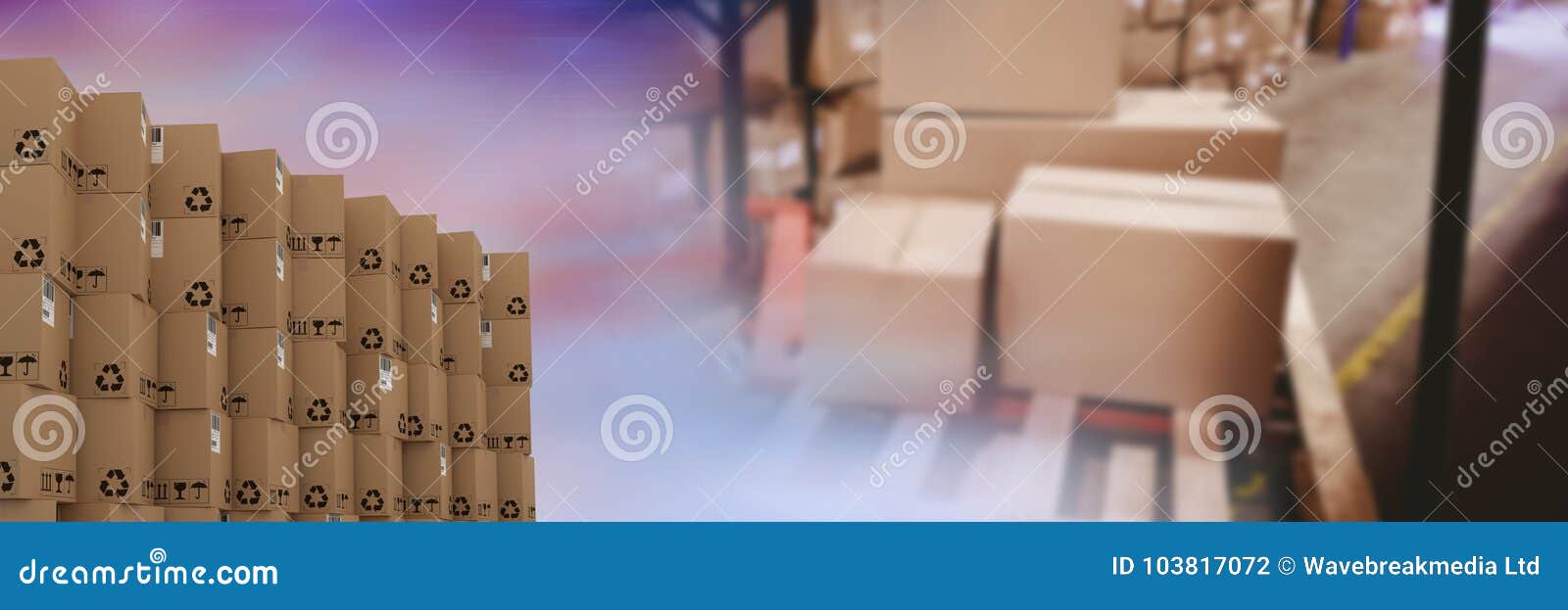 Boxes in Warehouse, Transition Stock Photo Image of abundance