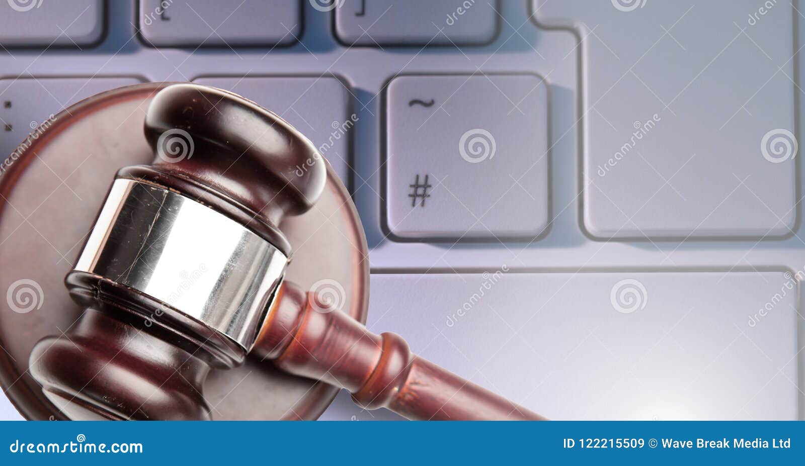 Gavel and keyboard stock image. Image of courts, empty 122215509