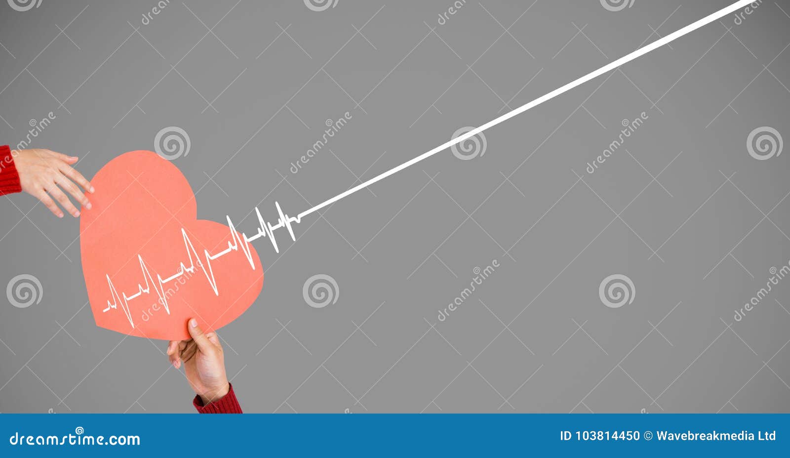 Heart Beat Over Hands_Heart Beat Over Hands_0007 Stock Photo Image of