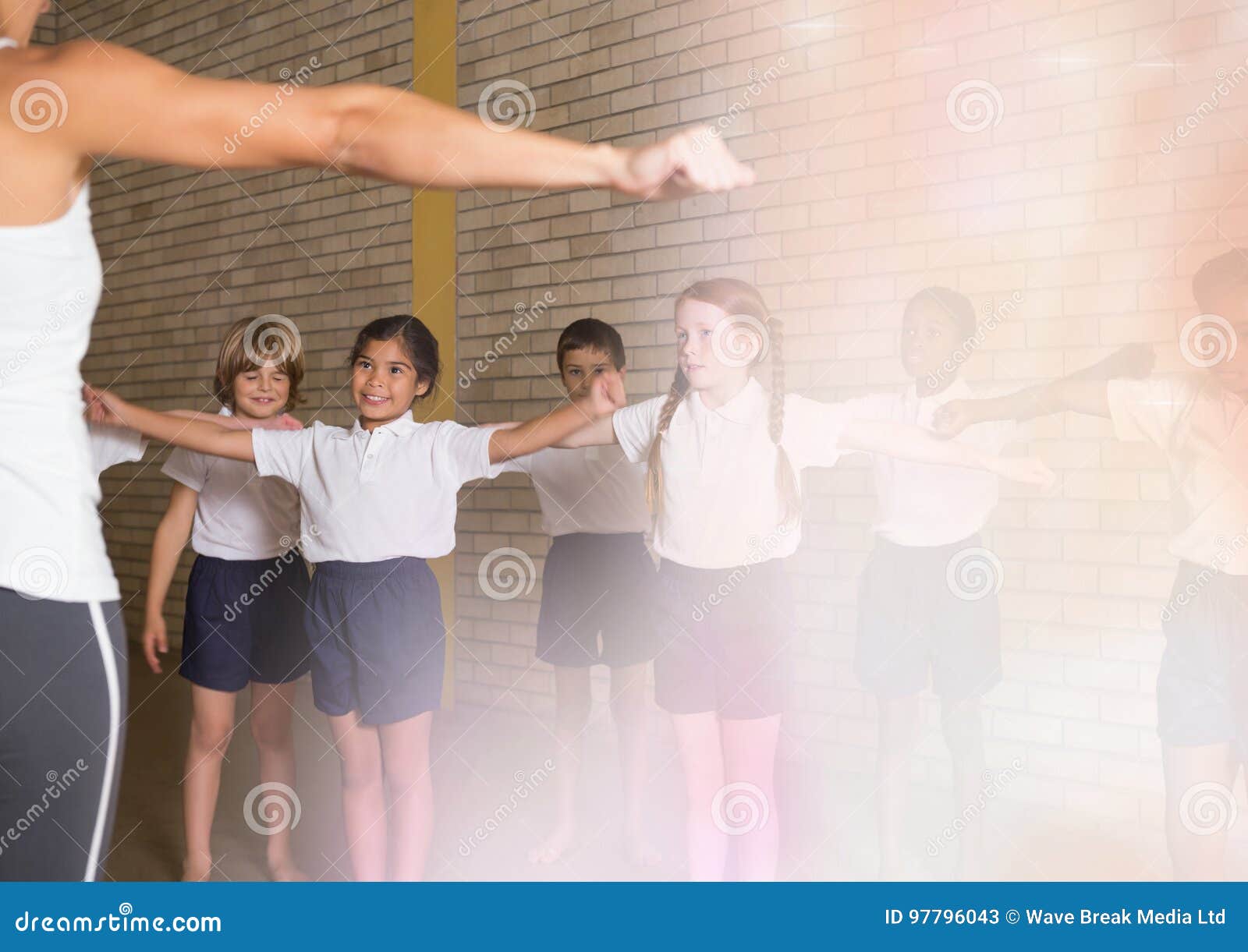 Physical Education Teacher with Class Stock Image Image of occupation
