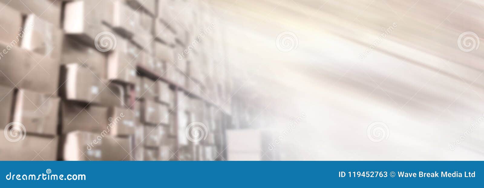 Warehouse with Boxes with Transition Stock Image Image of flare, room