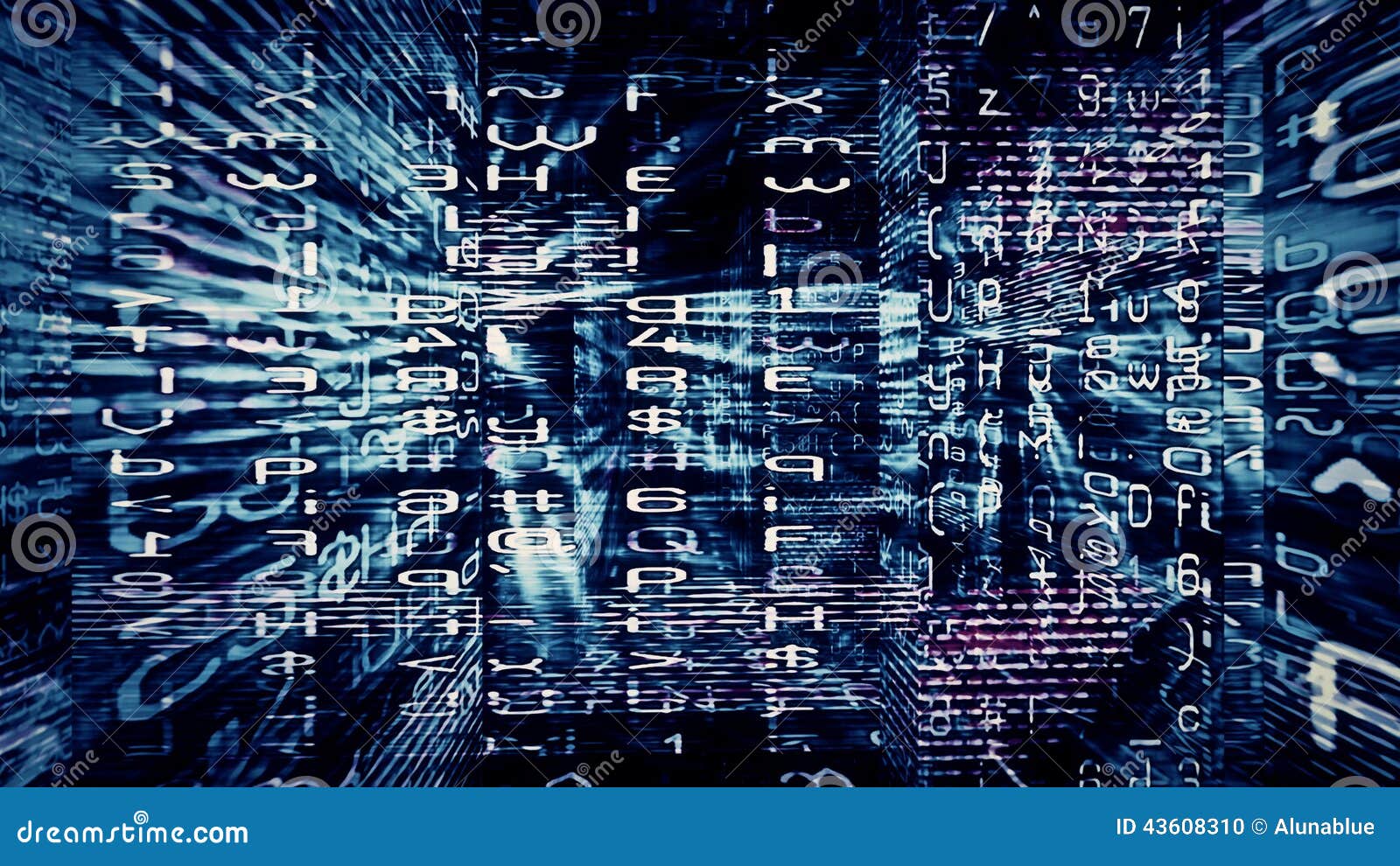 Digital Data Chaos 0341 stock photo. Image of interface ...