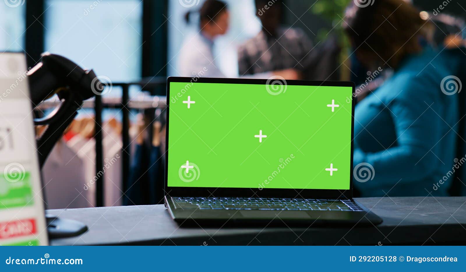 Digital Device with Green Screen Display Stock Photo - Image of screen