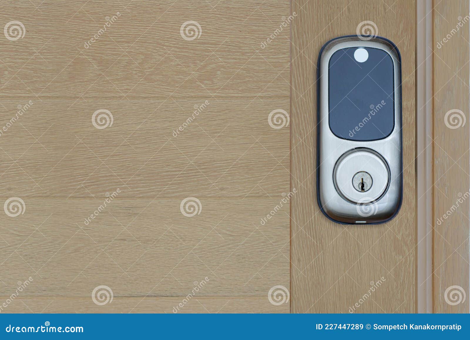 Digital Door Locking Security Systems for Access Hotel, Apartment Door Stock Image Image of