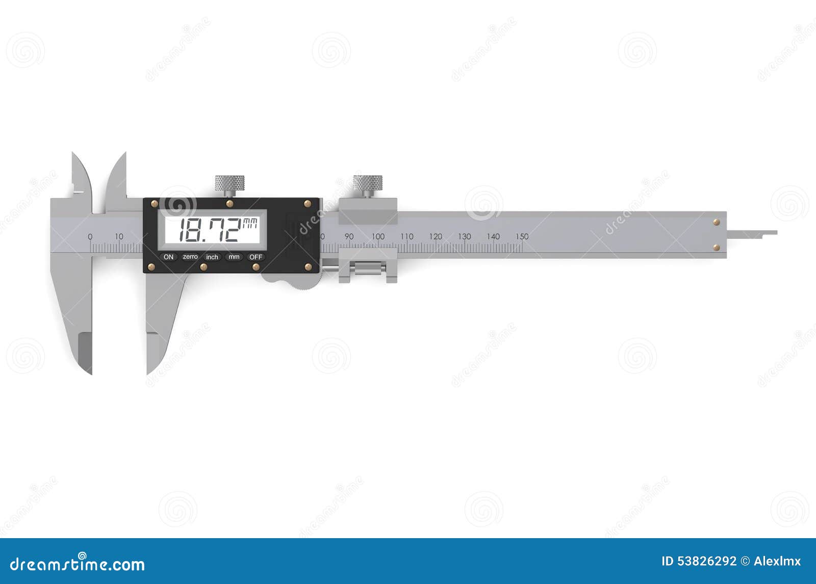 Digital Electronic Vernier Caliper Stock Illustration Illustration of