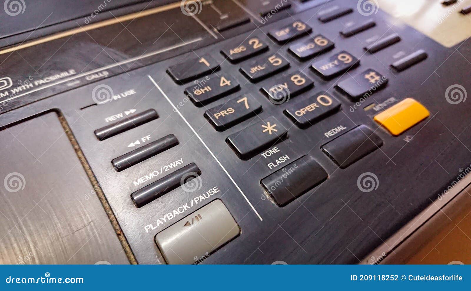 Digital Fax Panel for Dialing Stock Photo Image of electronics