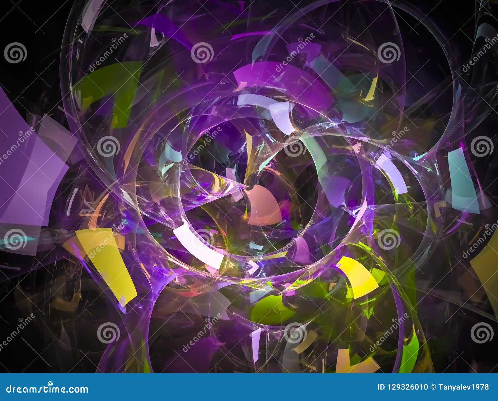 digital fractal, energy motion magic fantasy effect texture , future festive shiny