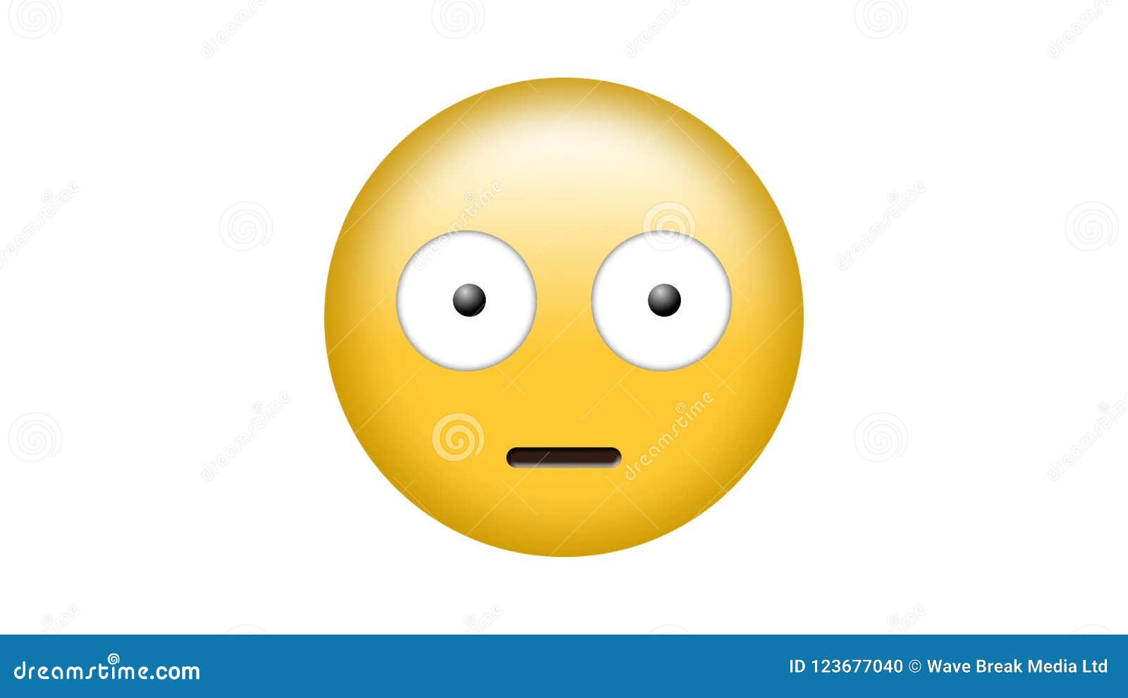 Digital Generated Video of Embarrassed Emoji Stock Footage Video of