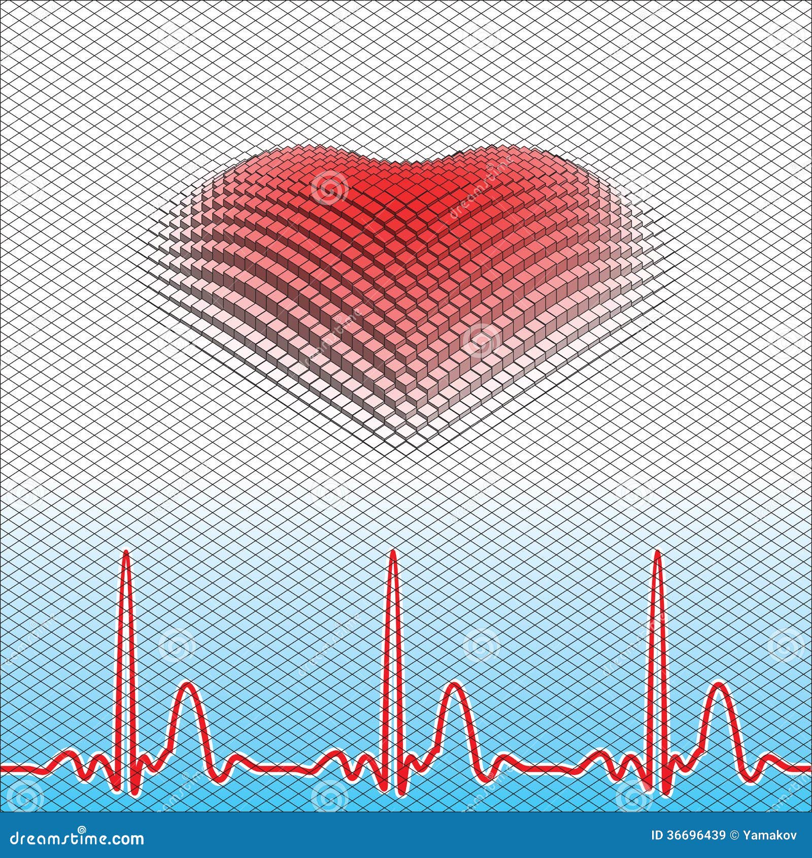 Digital Heart Royalty Free Stock Images - Image: 36696439