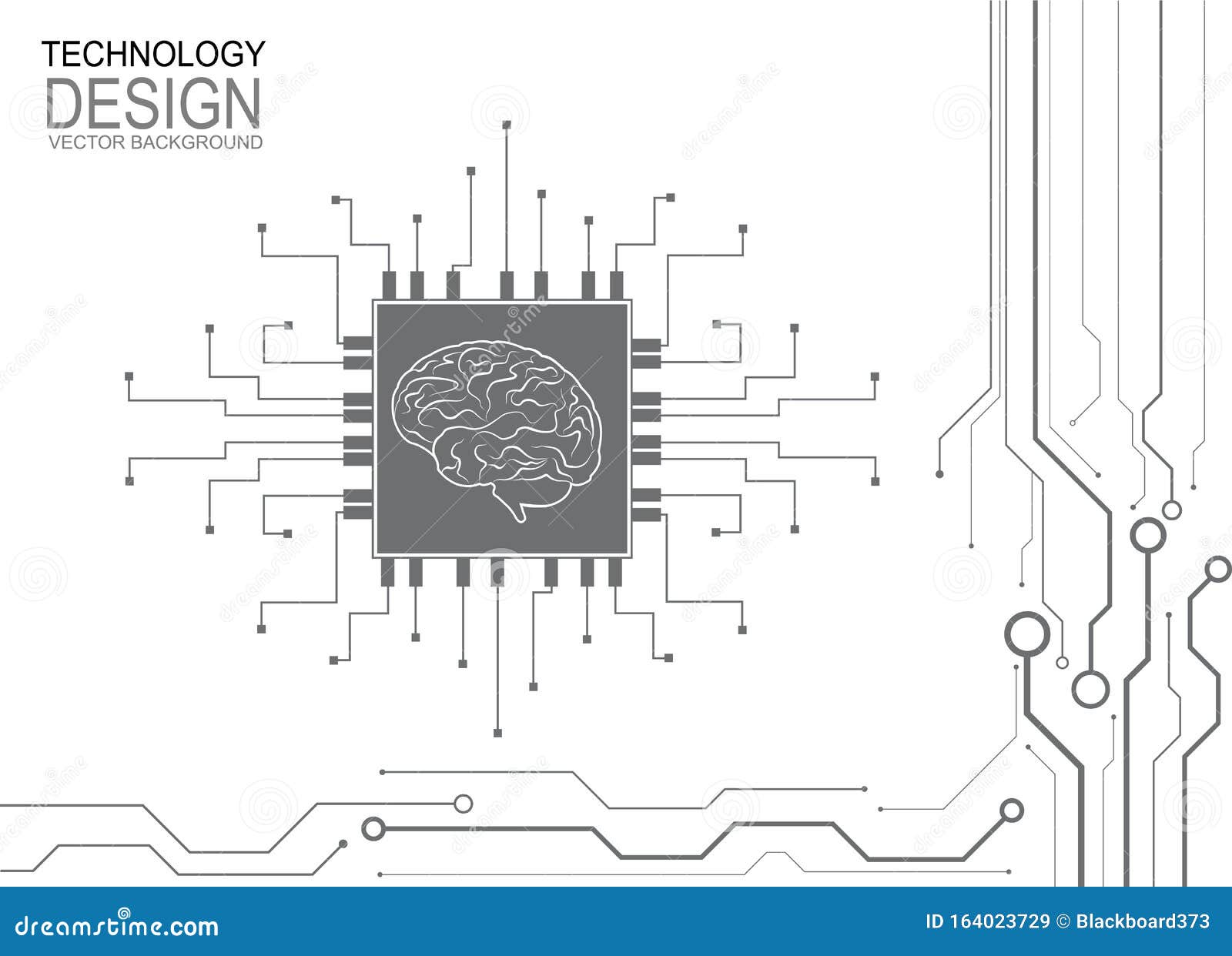 Digital Human Brain With Computer Circuit Board Electronic Human Brain Vector Illustration Stock Vector Illustration Of Connection Icon 164023729