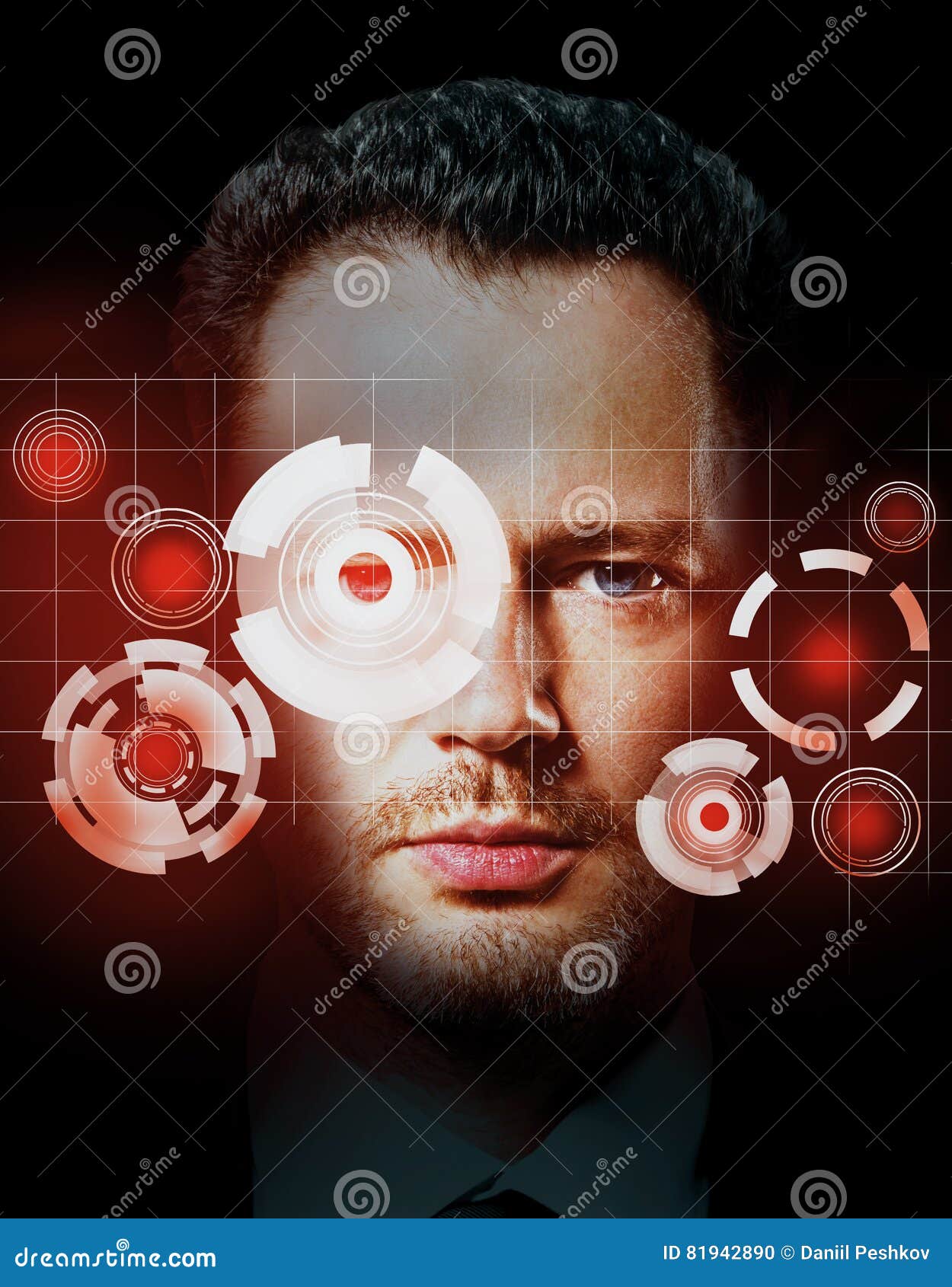 Digital ID concept stock illustration. Illustration of close 81942890