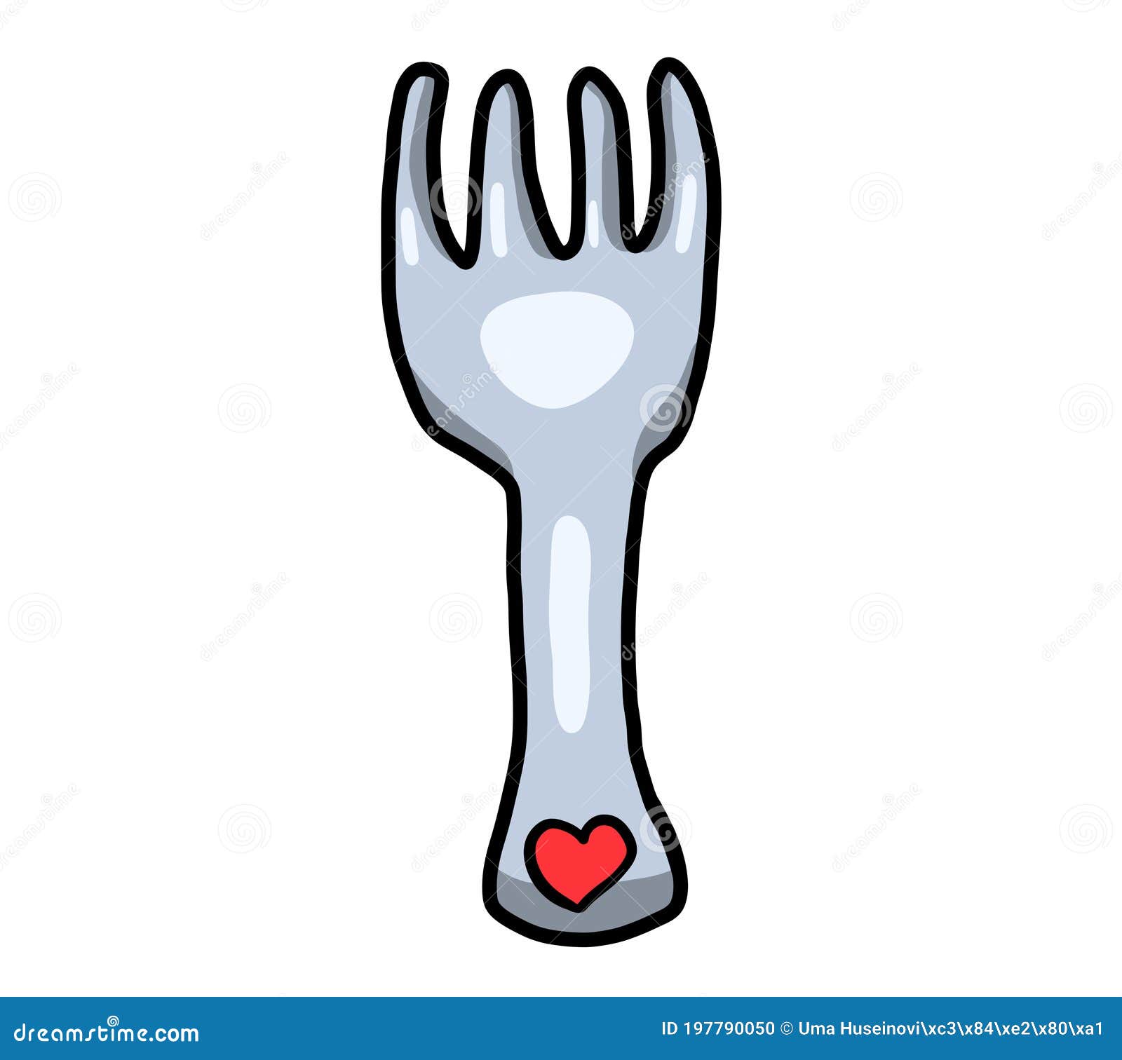 A Cartoon Silver Kitchen Fork Stock Illustration - Illustration of decoration, preparation: 197790050 A Cartoon Silver Kitchen Fork Stock Illustration - Illustration of decoration, preparation: 197790050