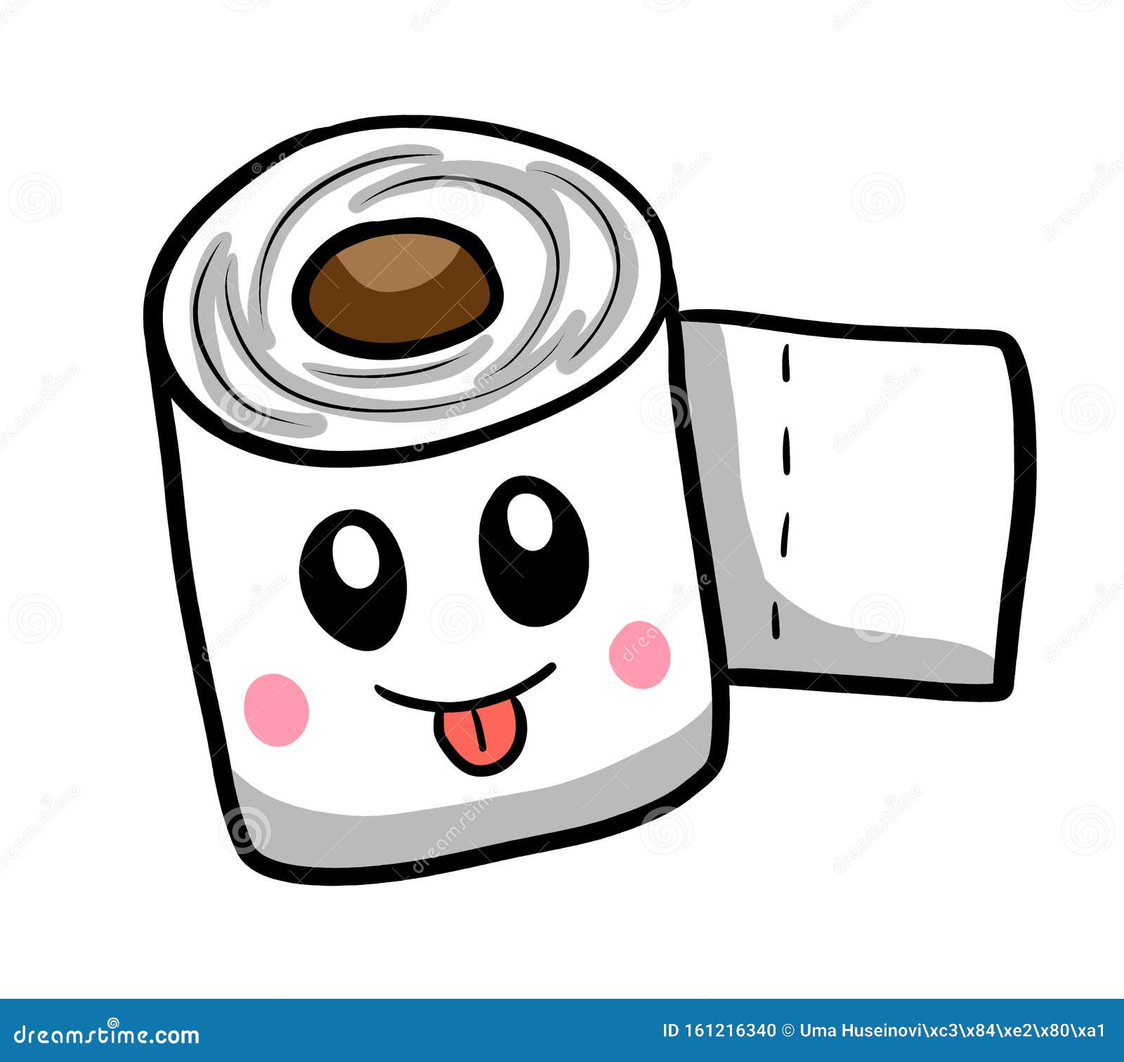 Very Silly Cartoon Toilet Paper Stock Illustration - Illustration of  object, hygiene: 161216340