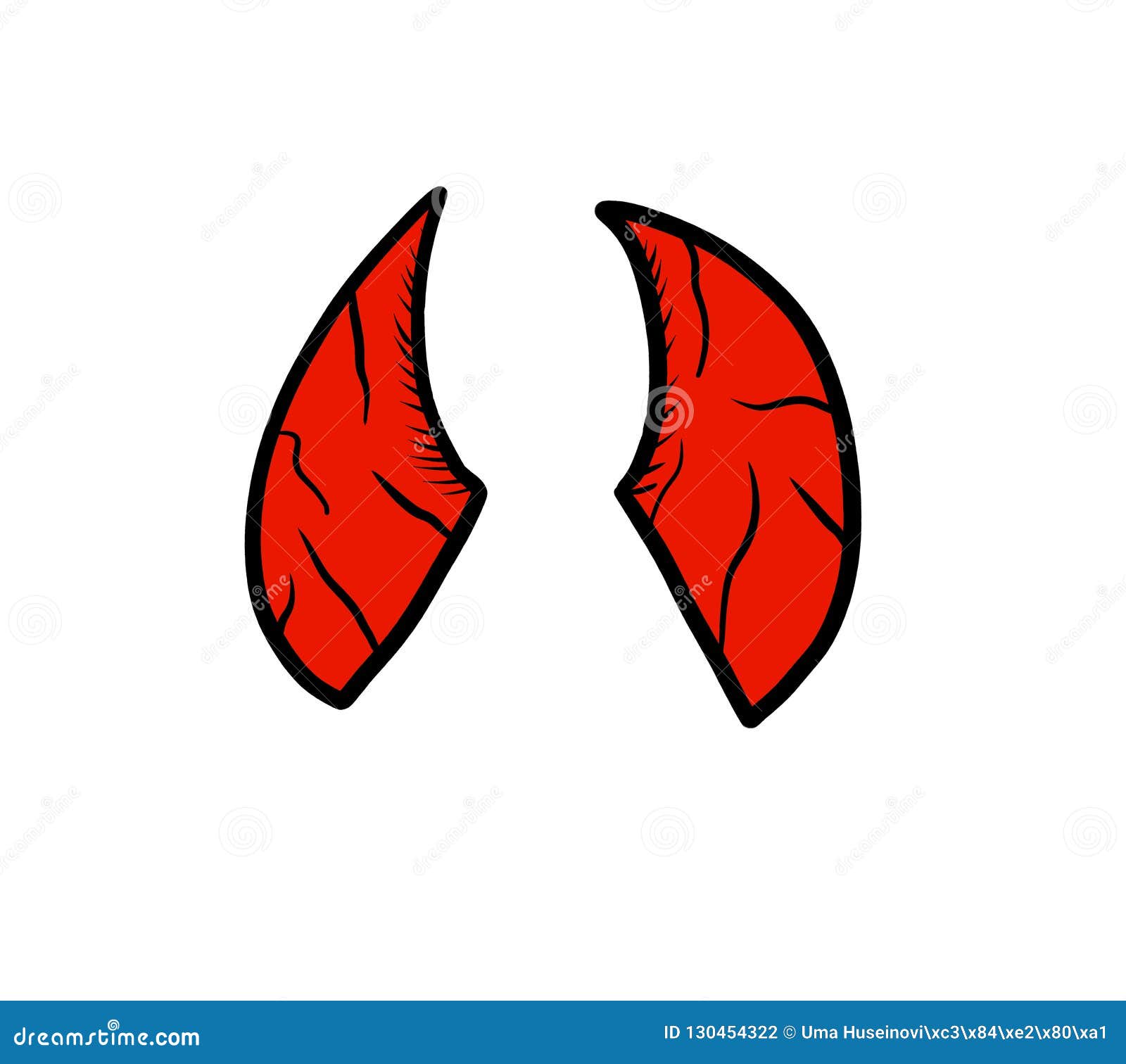 Devil Horns Doodle stock illustration. Illustration of graphic 130454322