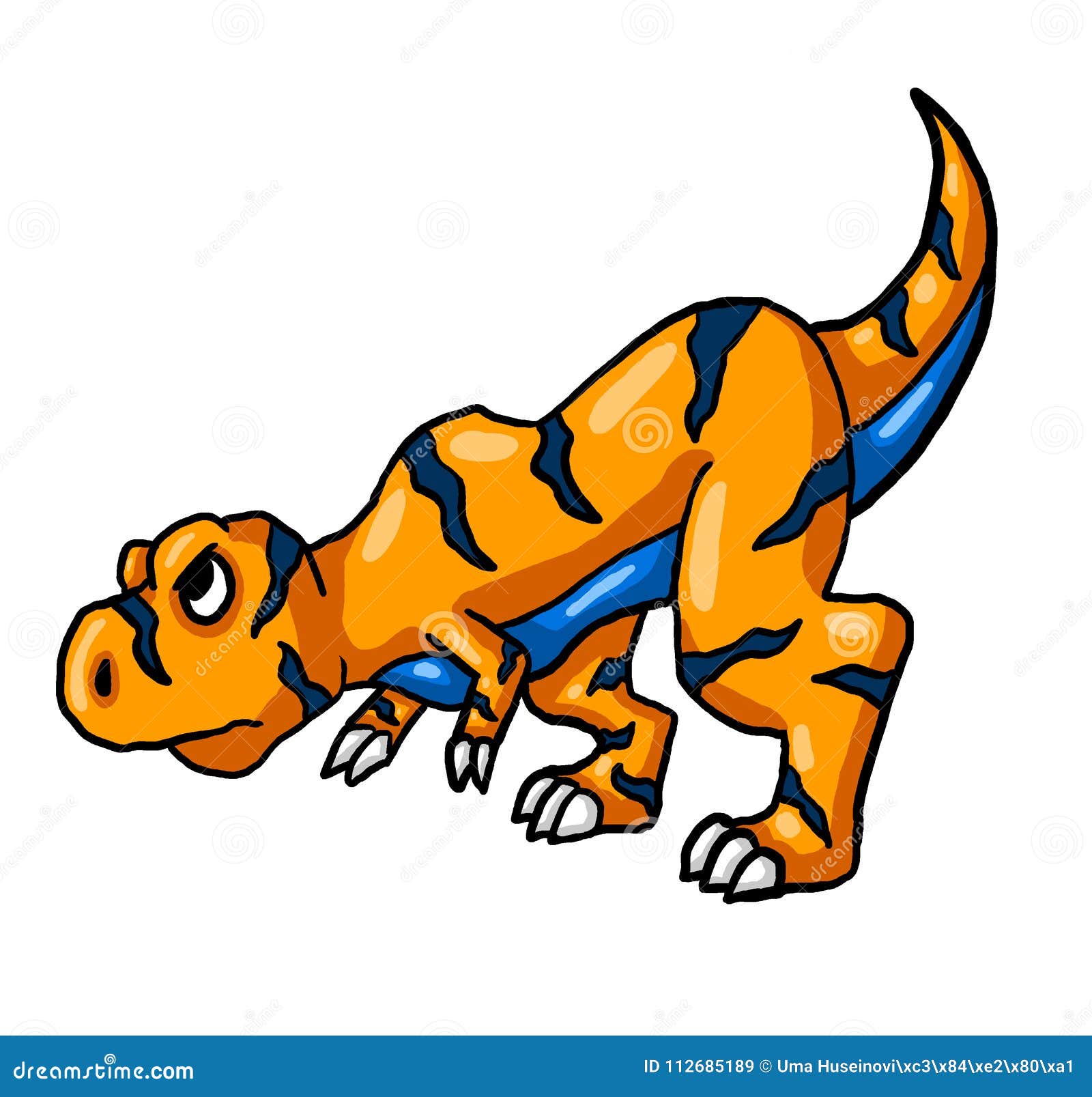 Very Angry Orange T Rex stock illustration. Illustration of angry