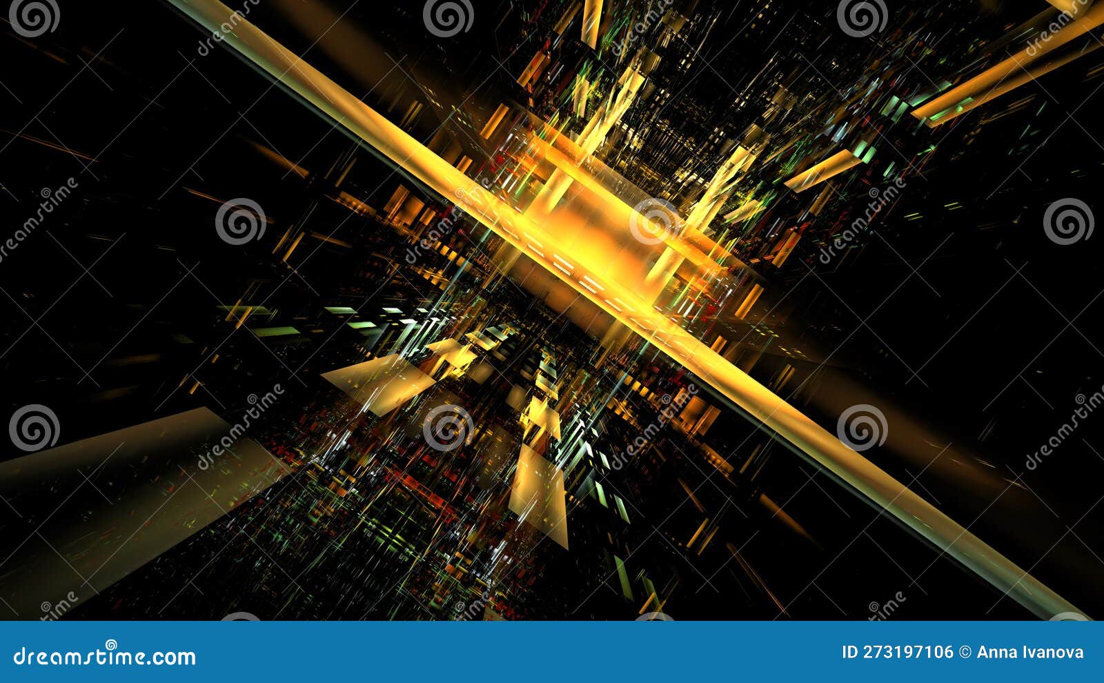 digital interior building portal podium. hi tech abstract data center server tonel. business technology blurred polygonal