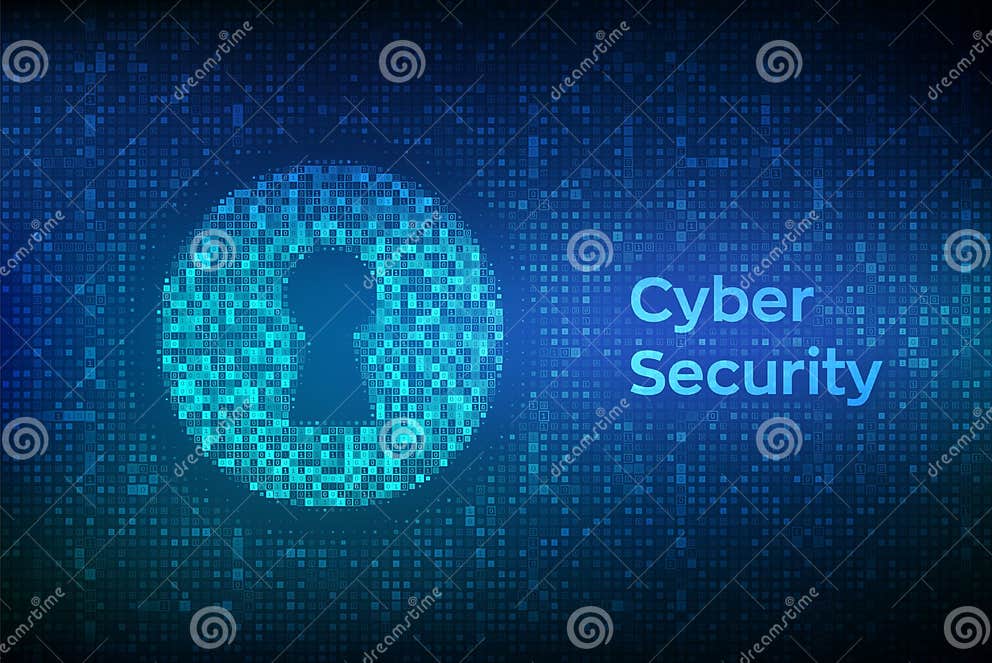 Digital Keyhole. Concept of Cyber Security, Firewall, Network Security