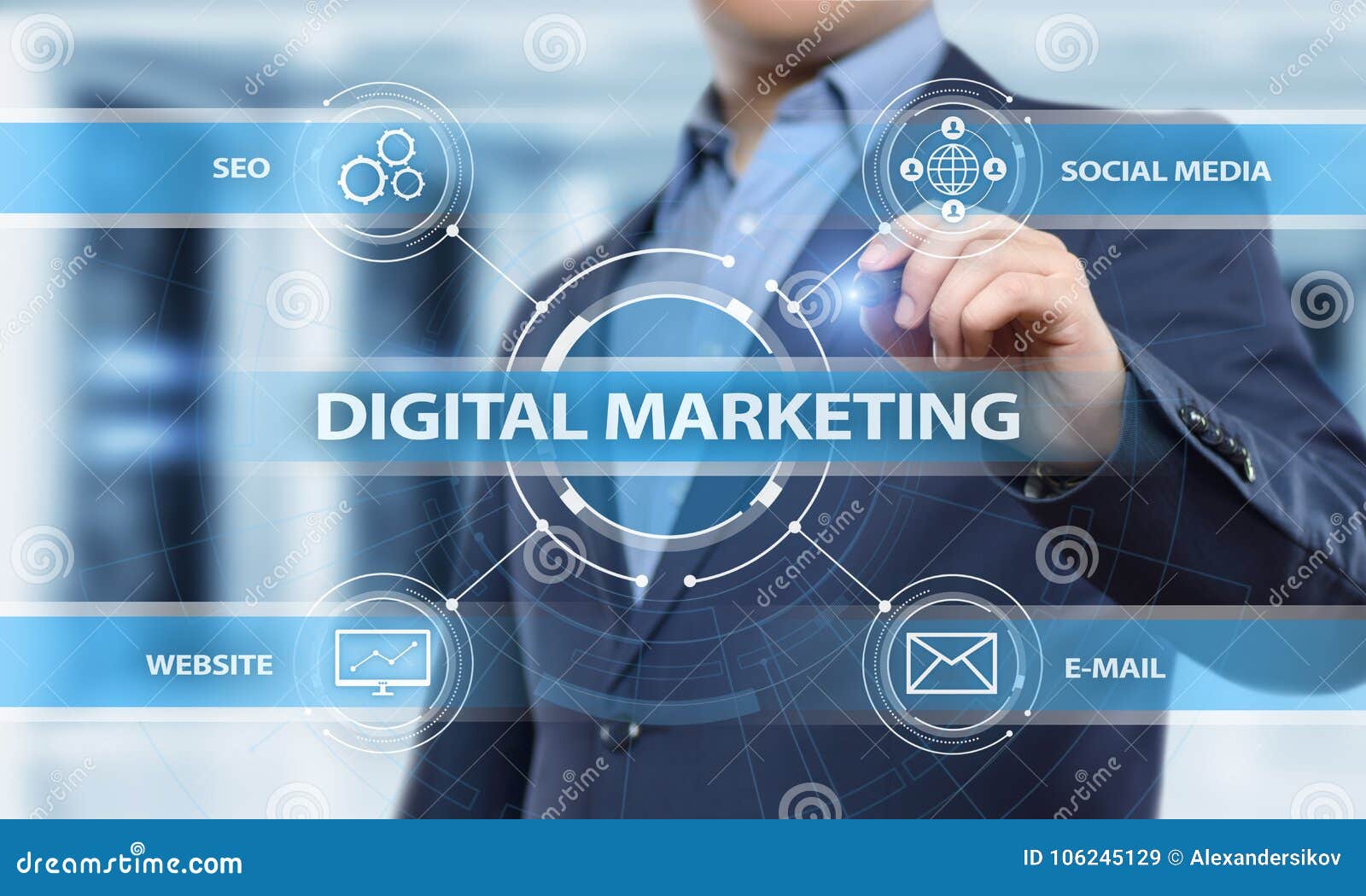 Digital Marketing Content Planning Advertising Strategy Concept Stock Image Image of marketing