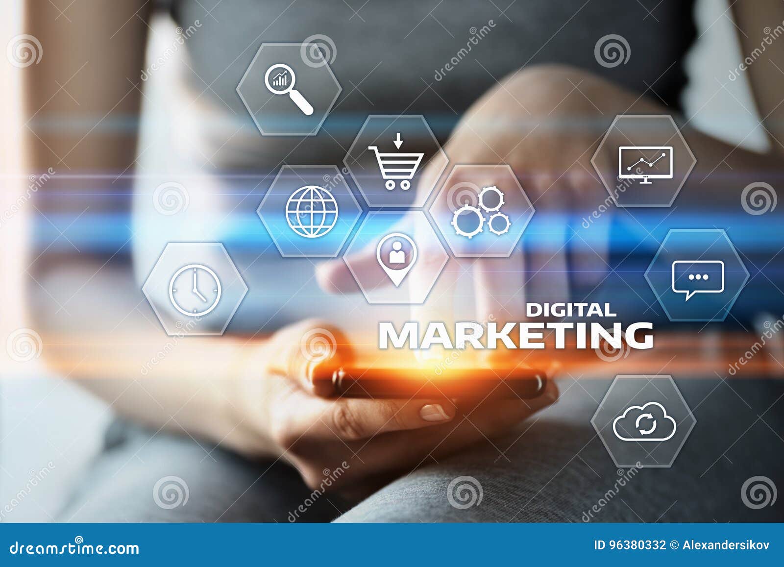 digital marketing content planning advertising strategy concept