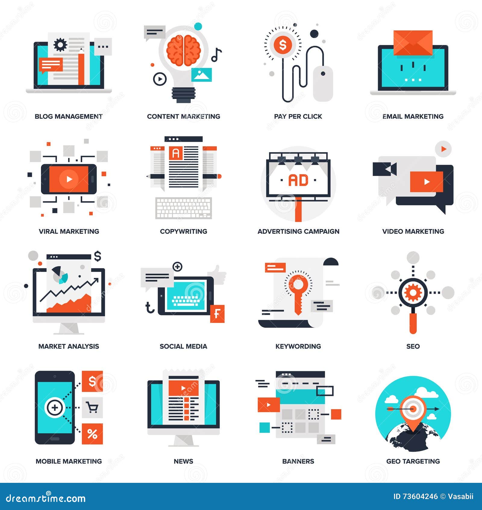 digital marketing icons