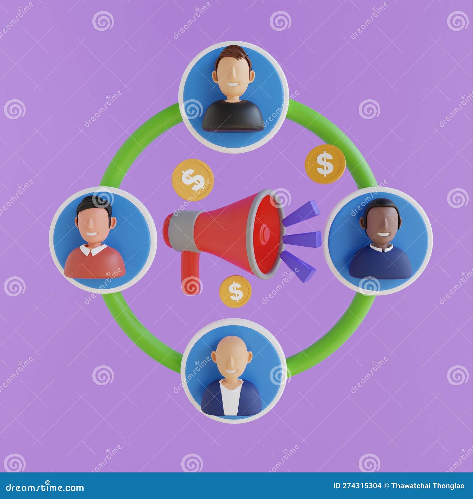 Digital Marketing,  Analytics and Marketing Social Media Concept. 3D