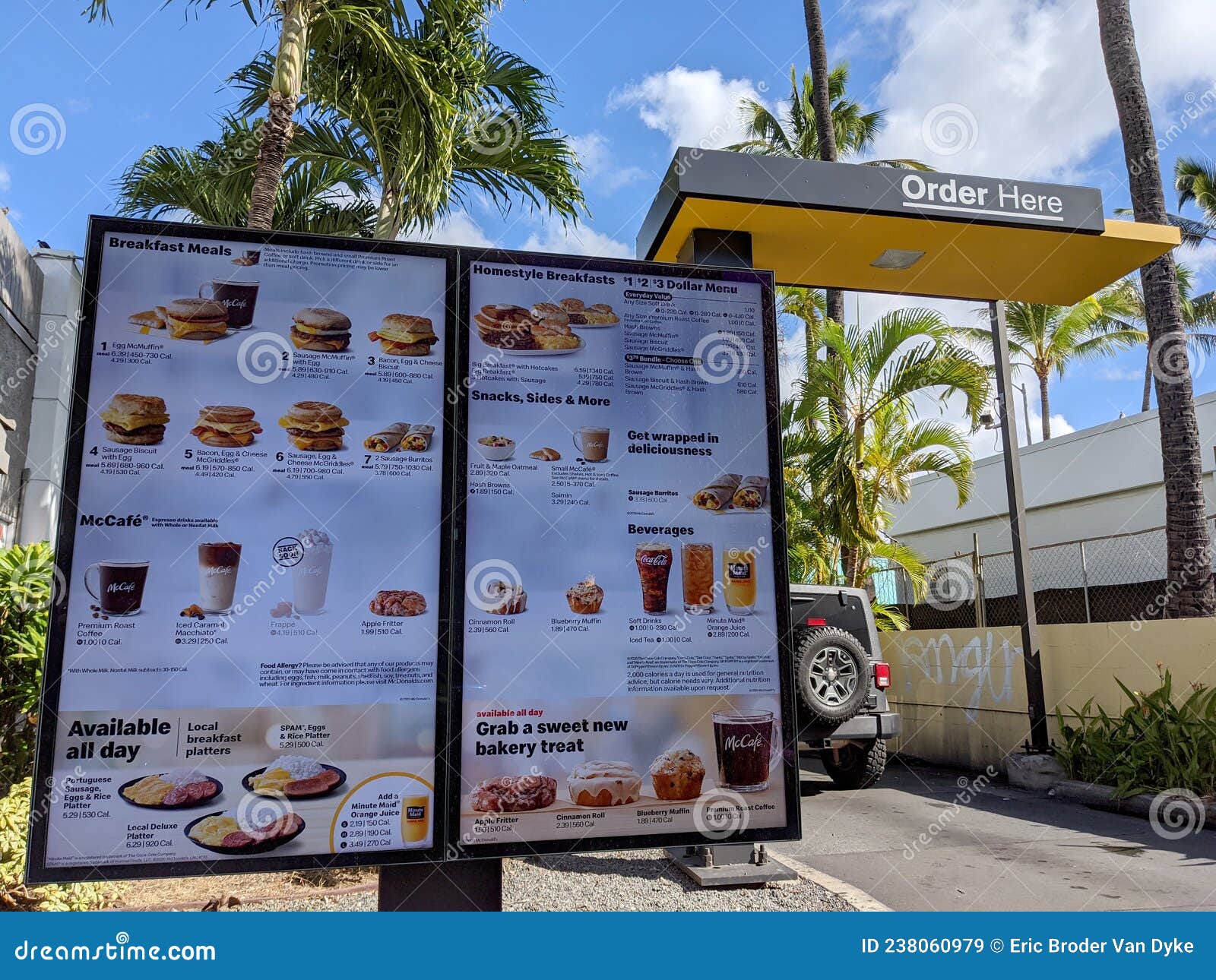 Digital Menu At Mcdonalds Drive Thru Editorial Stock Image Image Of