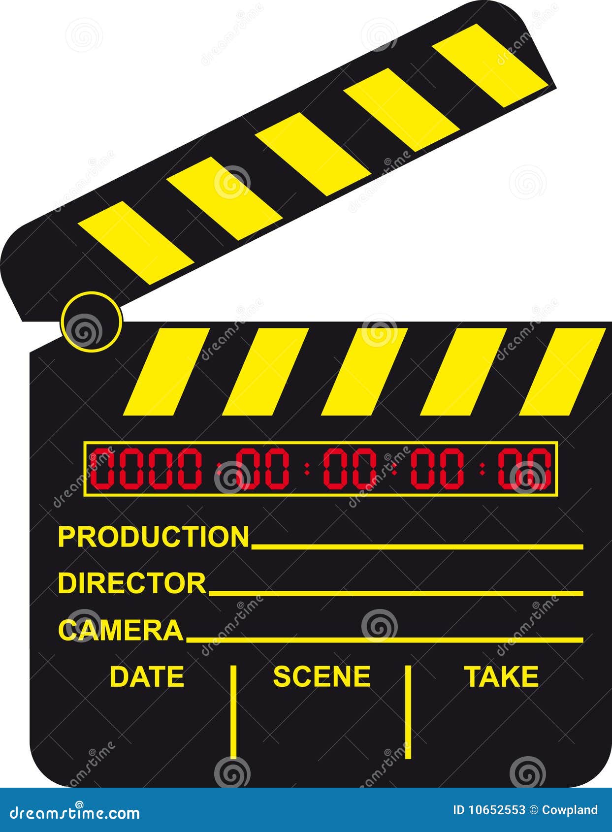 Digital Movie Clapboard Stock Photos Image 10652553