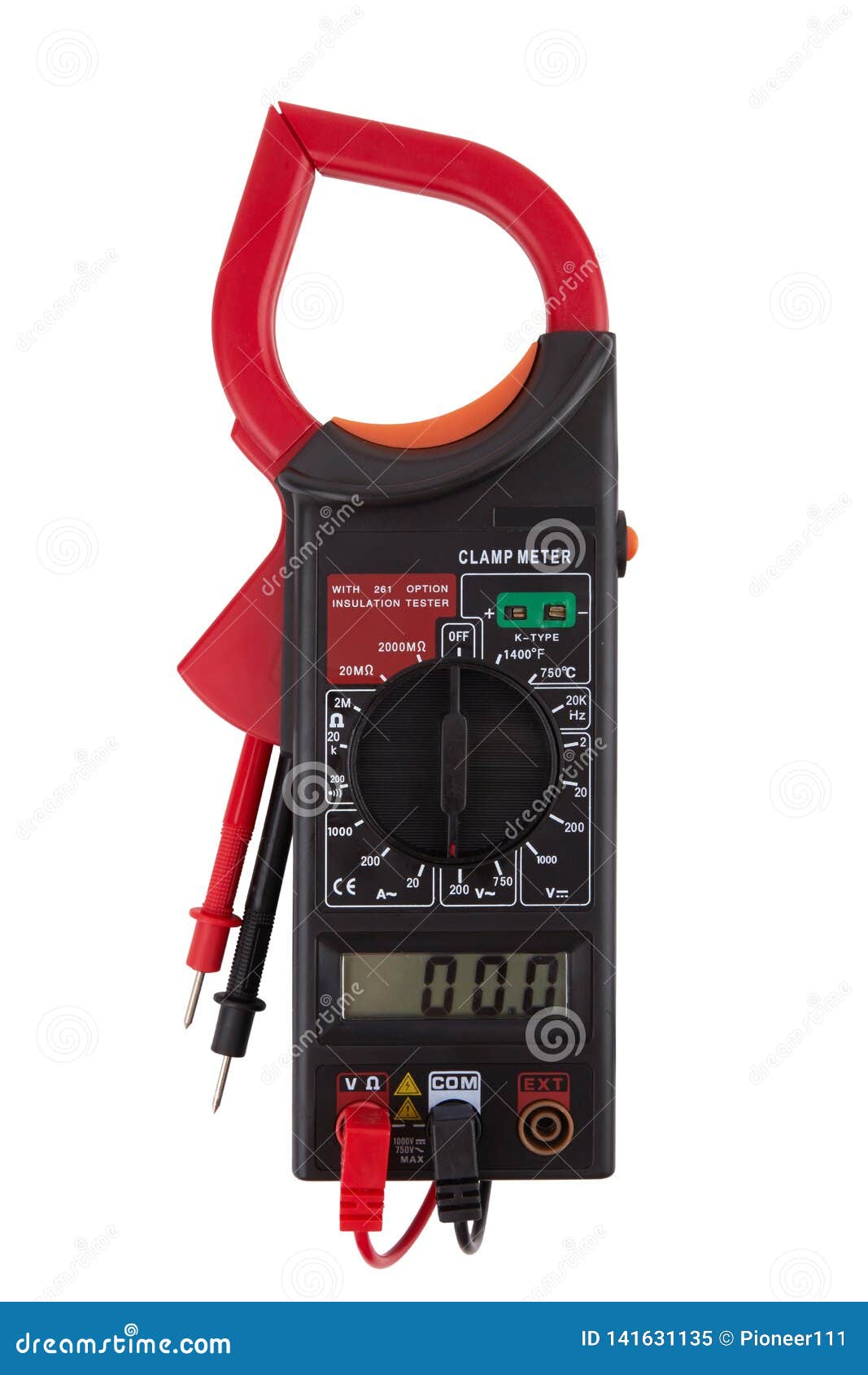 Digital Multimeter Isolated Stock Image Image of calibration, tool