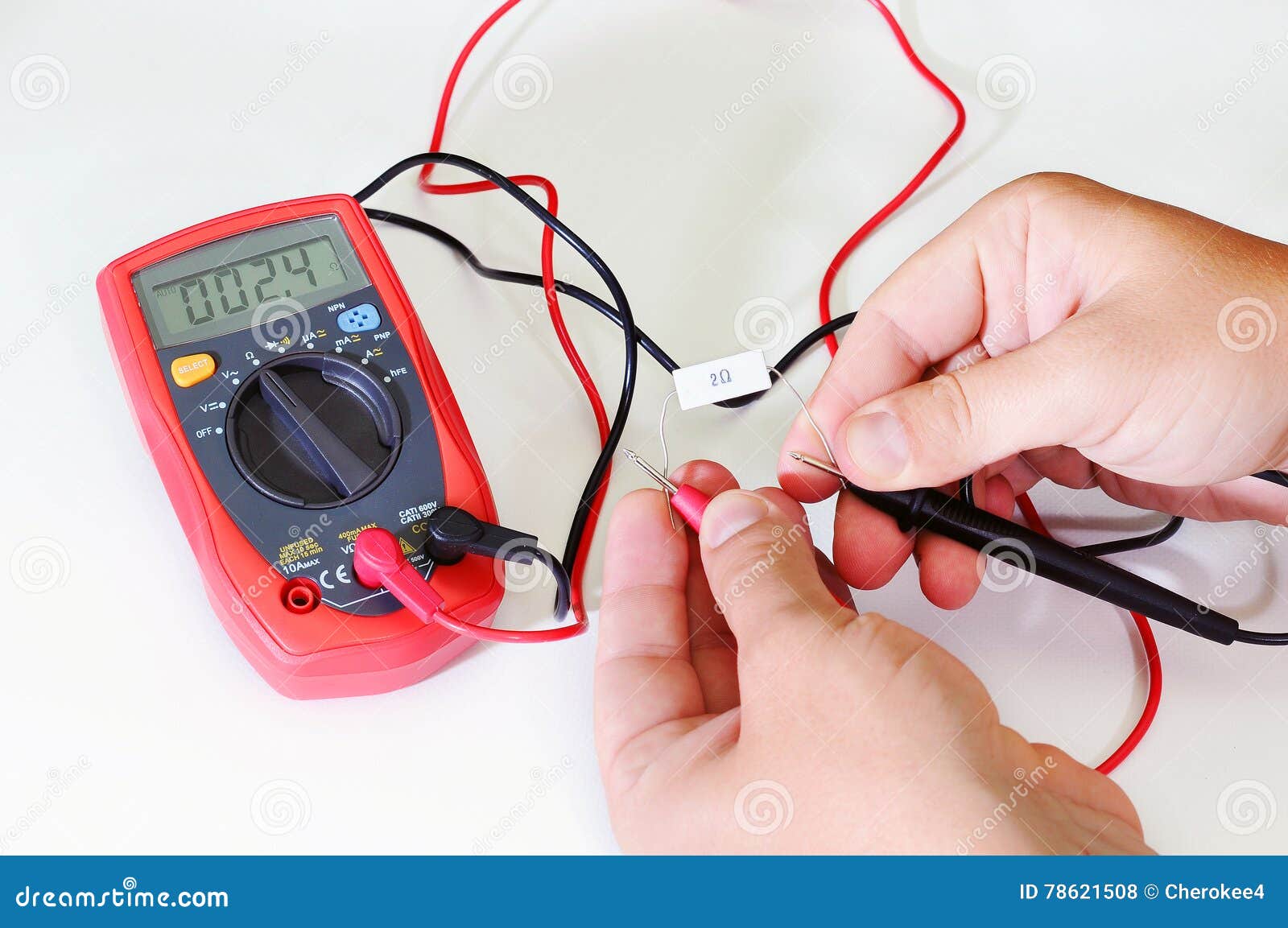 digital multimeter or multitester or Volt-Ohm meter, an electronic  measuring instrument that combines several measurement functions in one  unit Stock Photo - Alamy