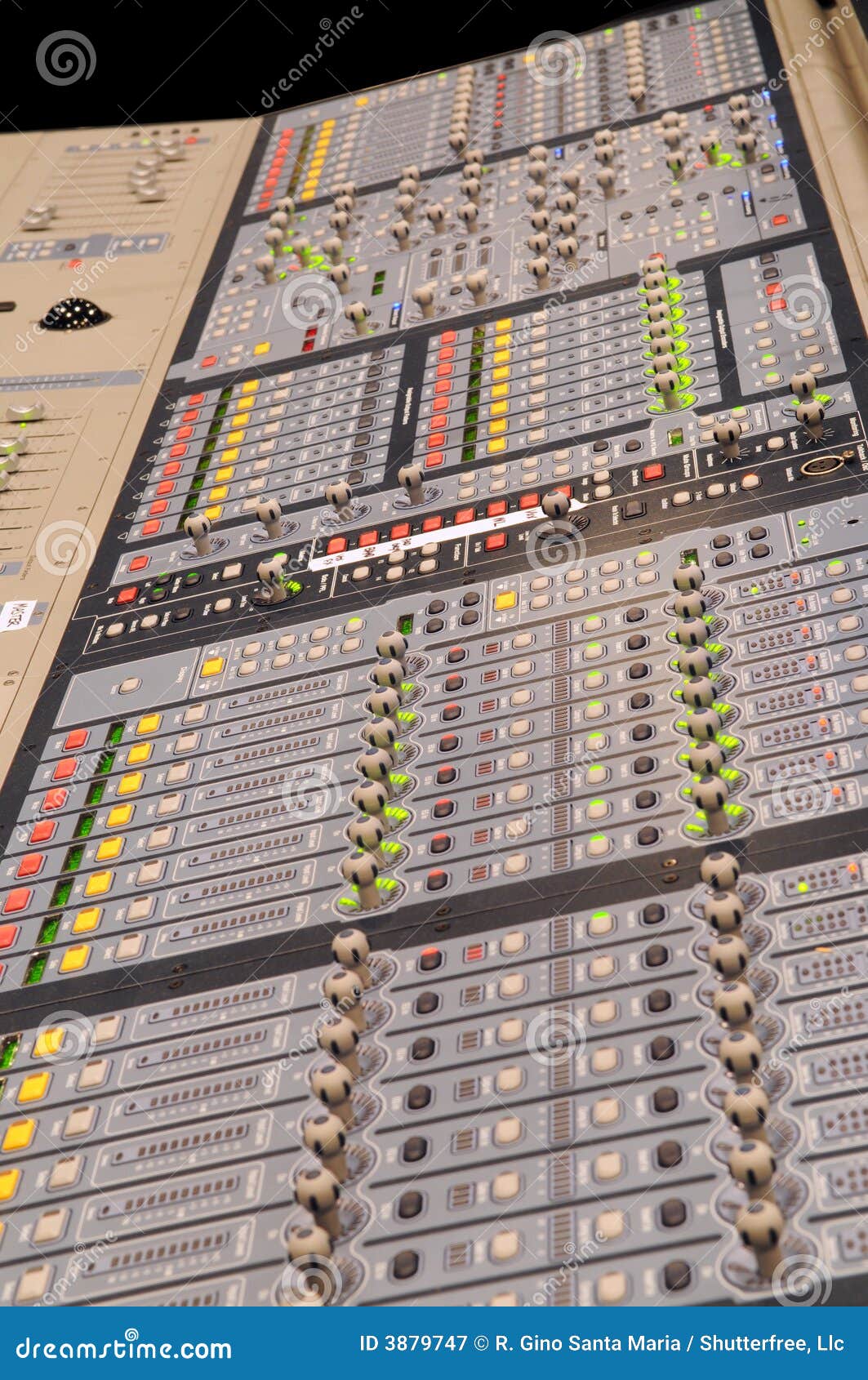 Digital Music Mixer stock image. Image of buttons, console 3879747