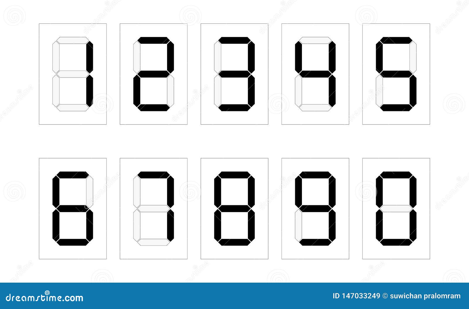 Digital numbers stock illustration. Illustration of cyberspace 147033249