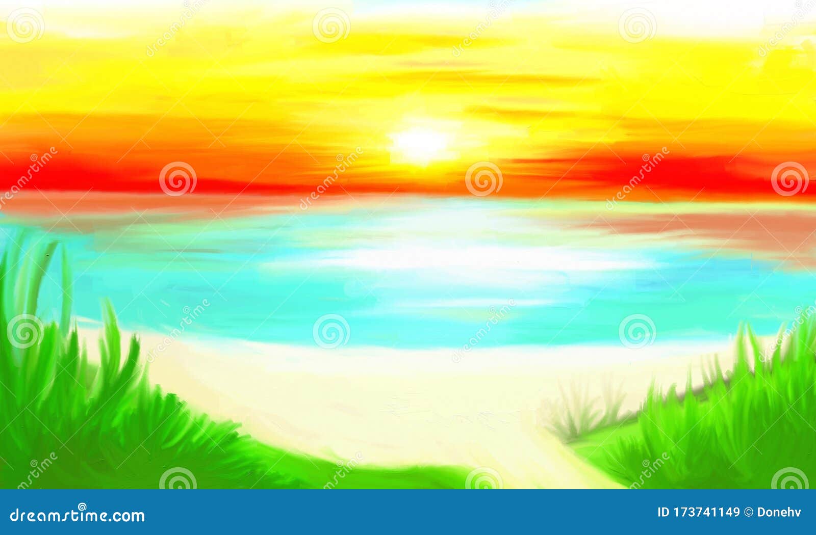 Featured image of post Watercolor Sunset Beach Painting - It&#039;s so addicting that once i sit down i.