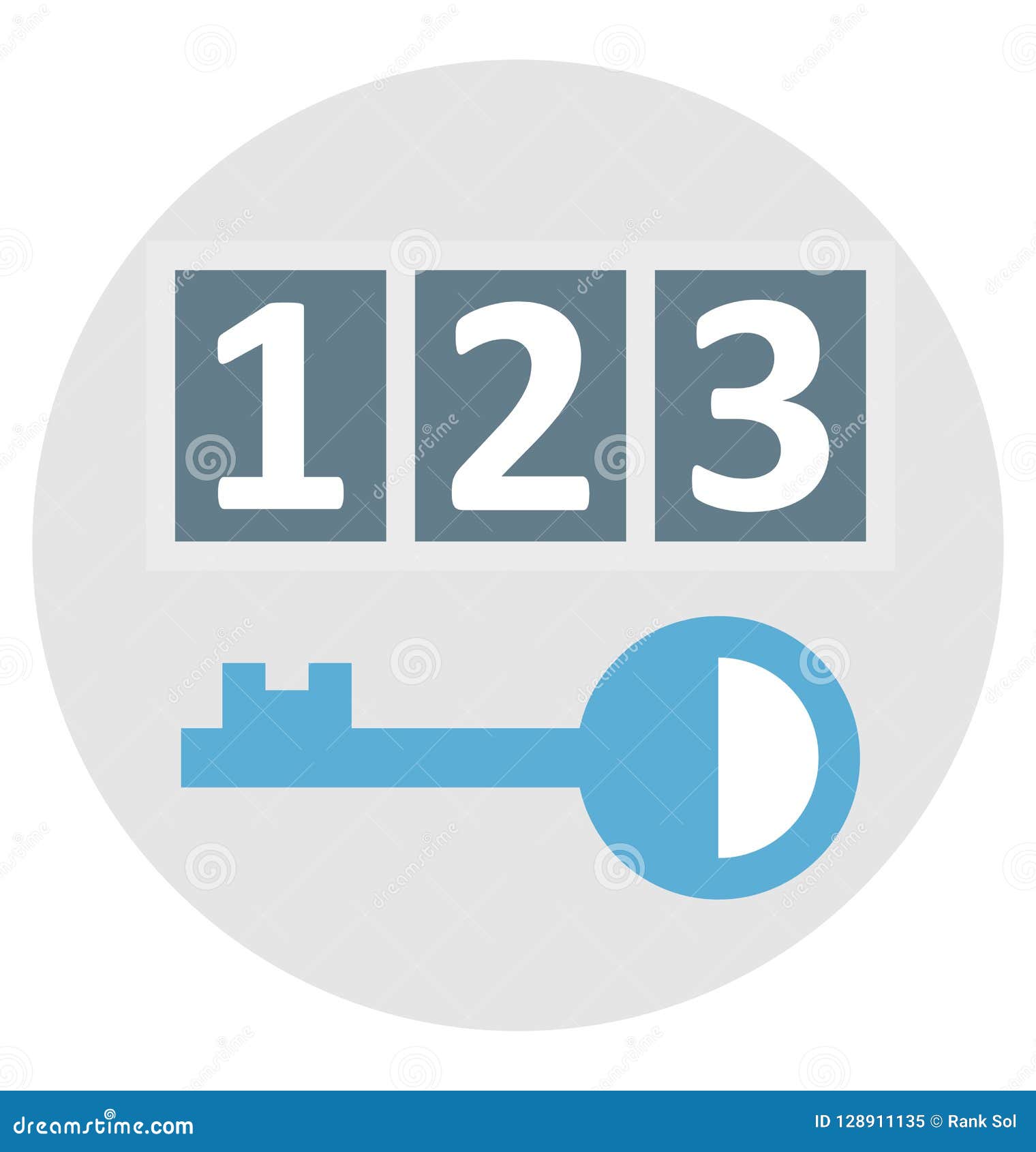 Download Digital Passcode Color Isolated Vector Icon That Easily ...