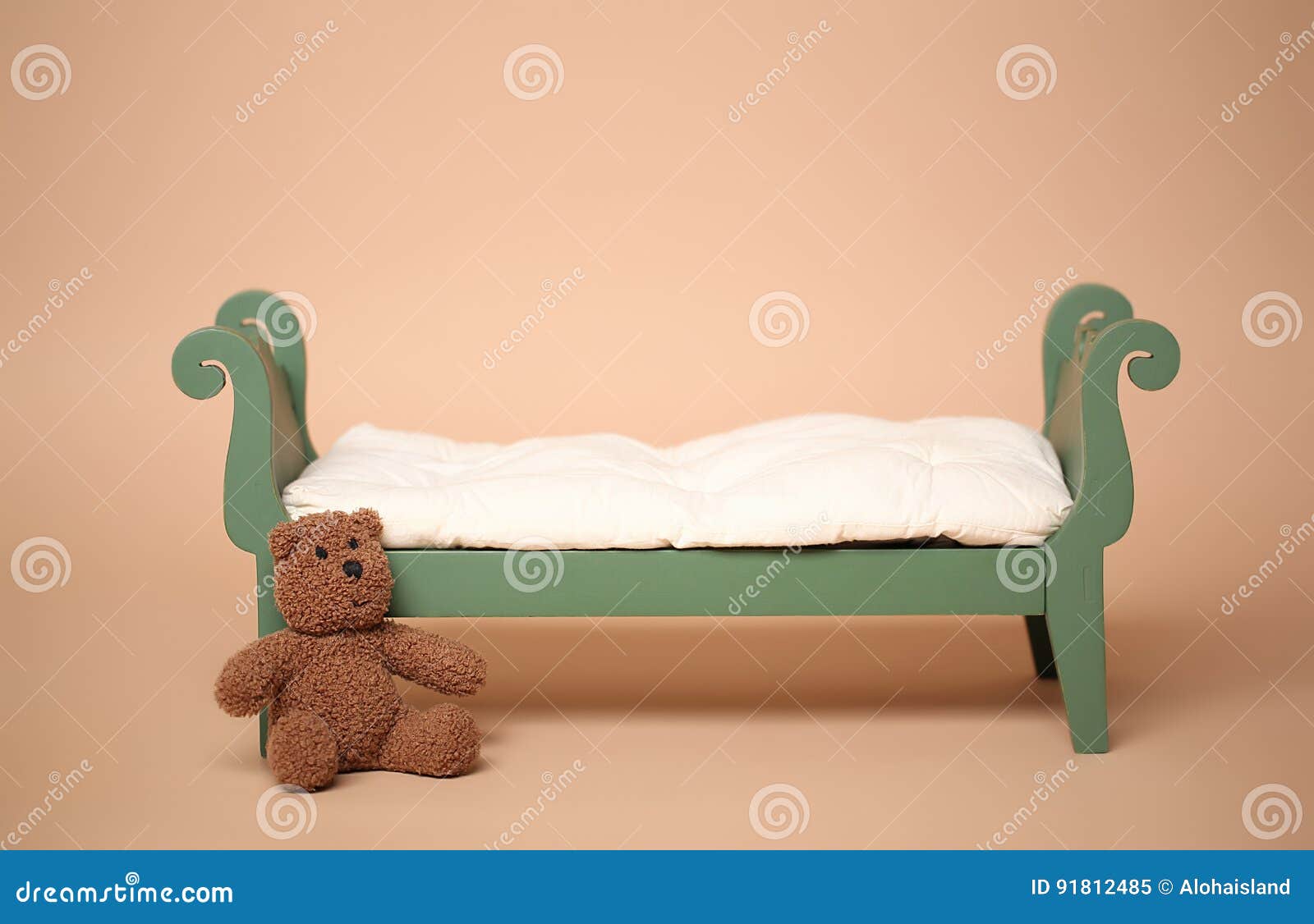 digital photography background of  vintage baby bed