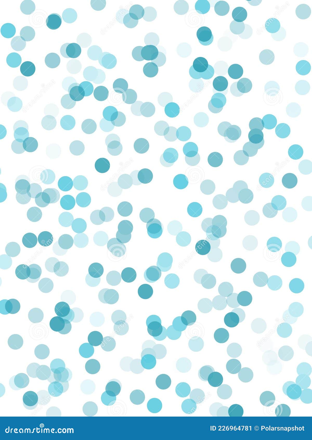 digital rainbow blue polka dots