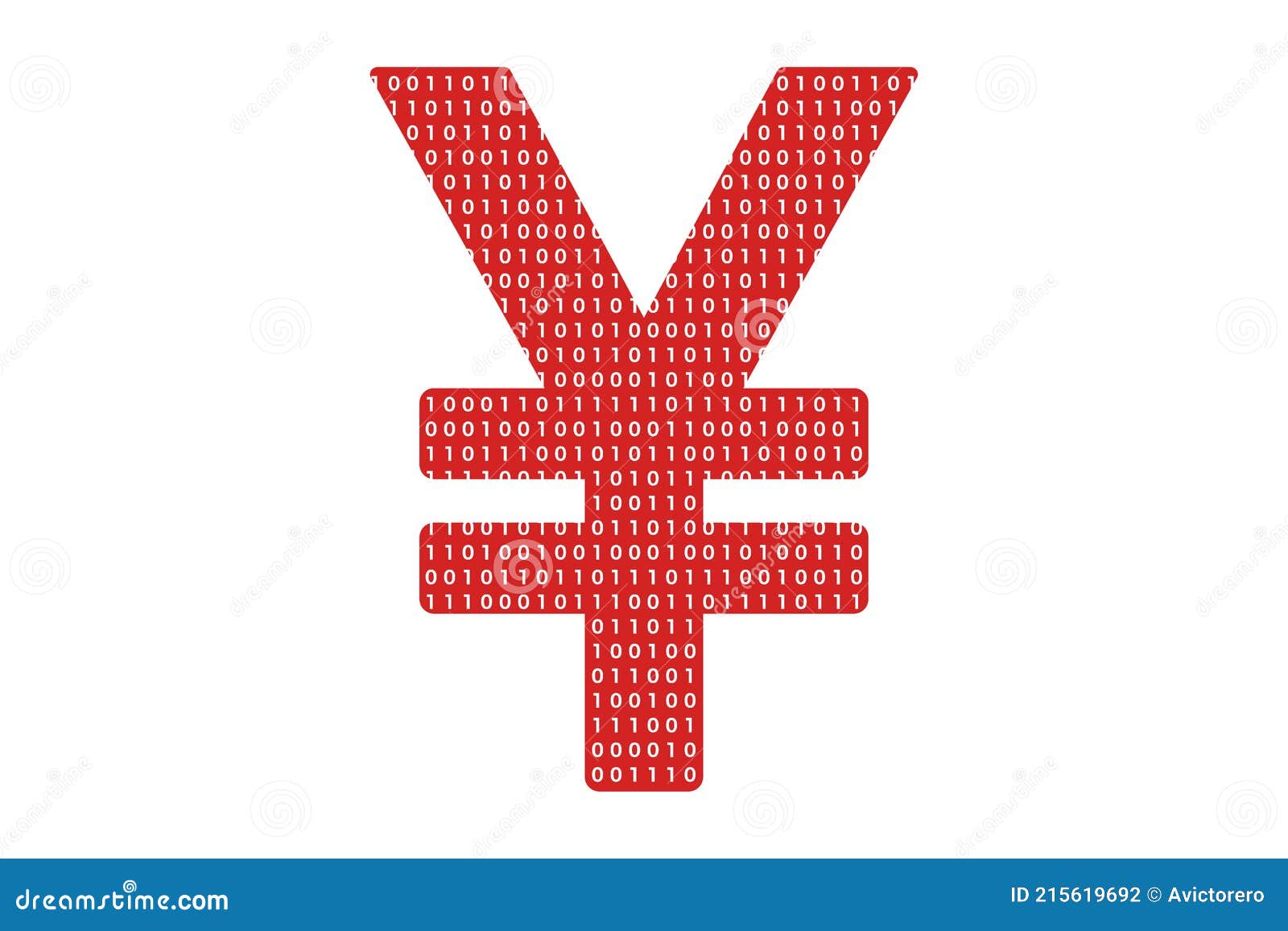 Digital Renminbi or Yuan Currency with One and Zero Binary Code Digit.  Chinese Cryptocurrency Electronic Money and Digital Banking Stock Vector -  Illustration of datum, electronic: 215619692