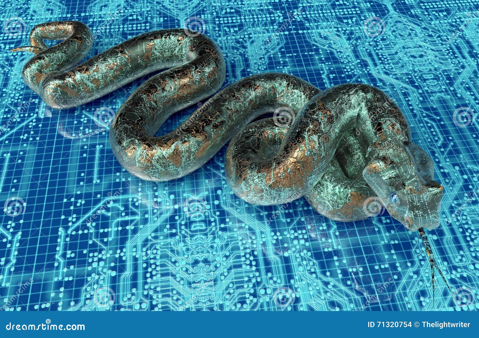 Snake 3d illustration Stock Photo by ©julos 4397060