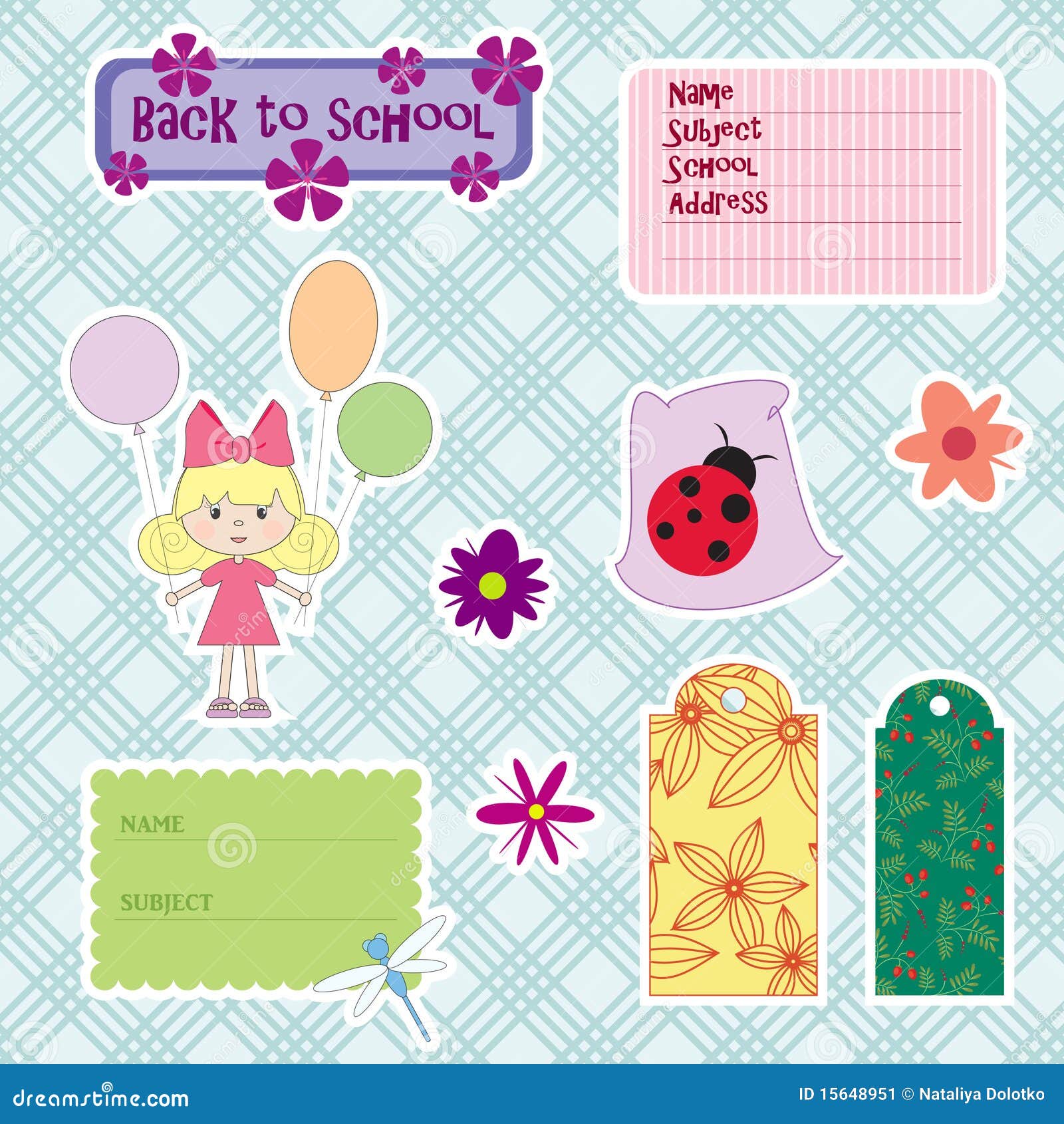 Digital scrapbook stock vector. Illustration of beauty - 15648951