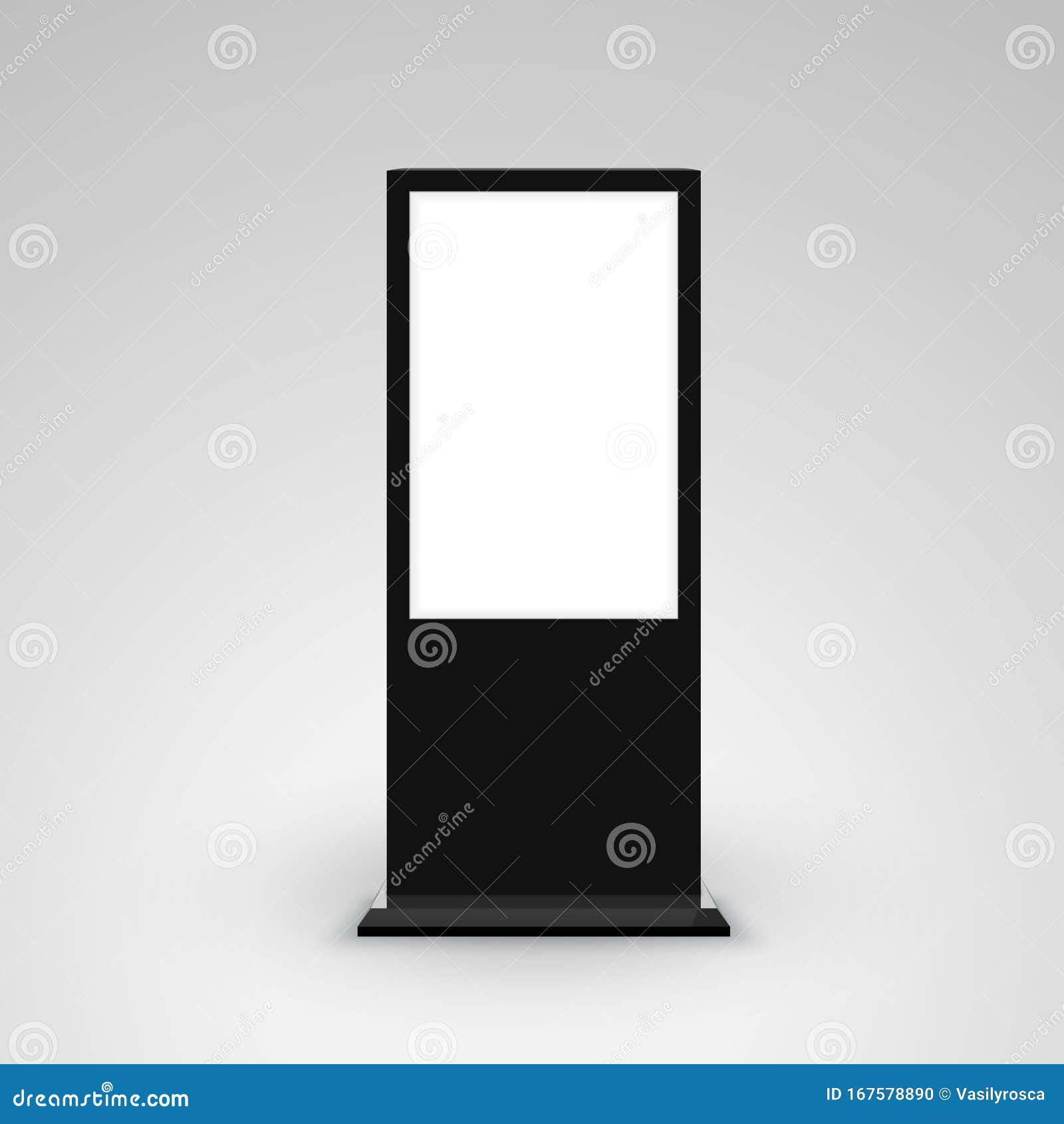 Digital Signage стенда Lightbox рекламных баннеров Пустой изоляции дизайн  Otdoor панели маркетинга модель-макета рекламные щиты Иллюстрация вектора -  иллюстрации насчитывающей коммерчески, информация: 167578890