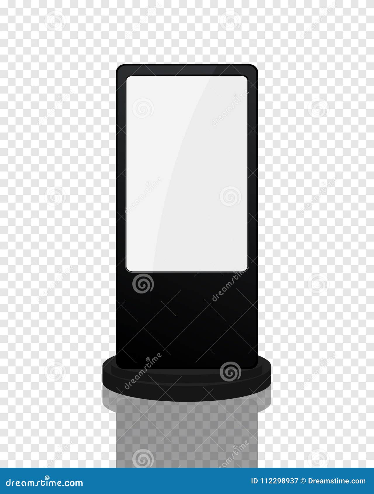 Download Digital Signage Mockup Stock Vector Illustration Of Blank 112298937