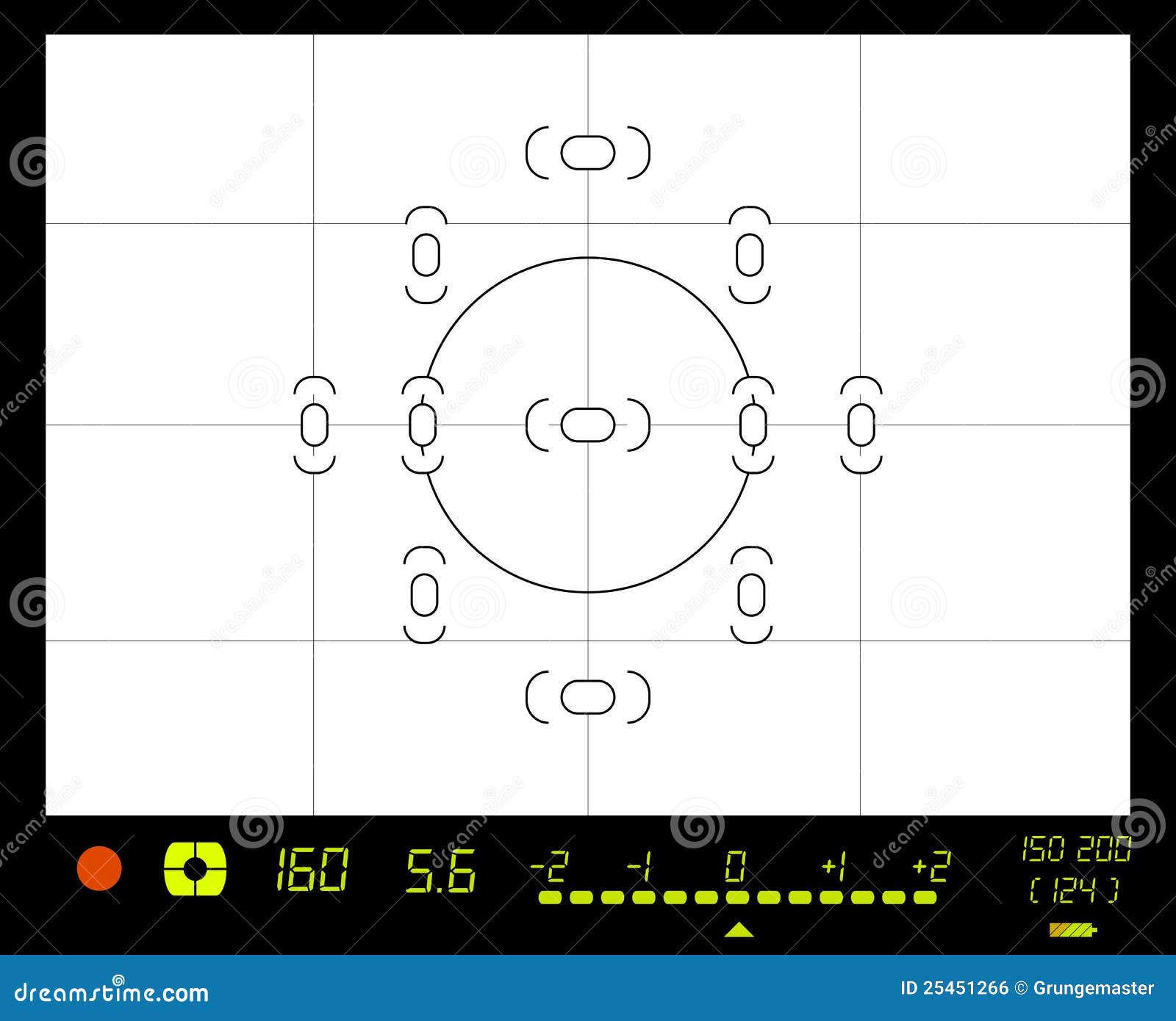 Digital SLR viewfinder stock vector. Illustration of points 25451266