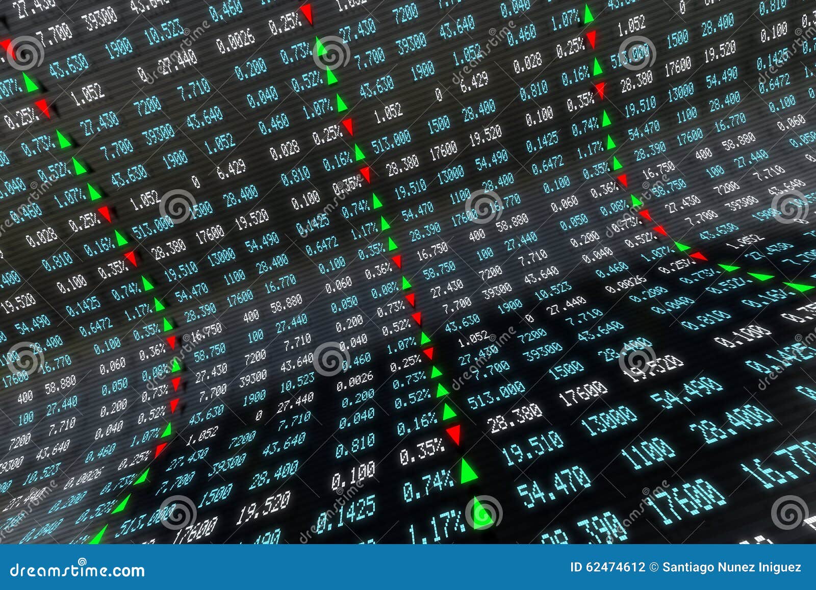 Digital Stock Exchange Panel Stock Illustration Illustration of