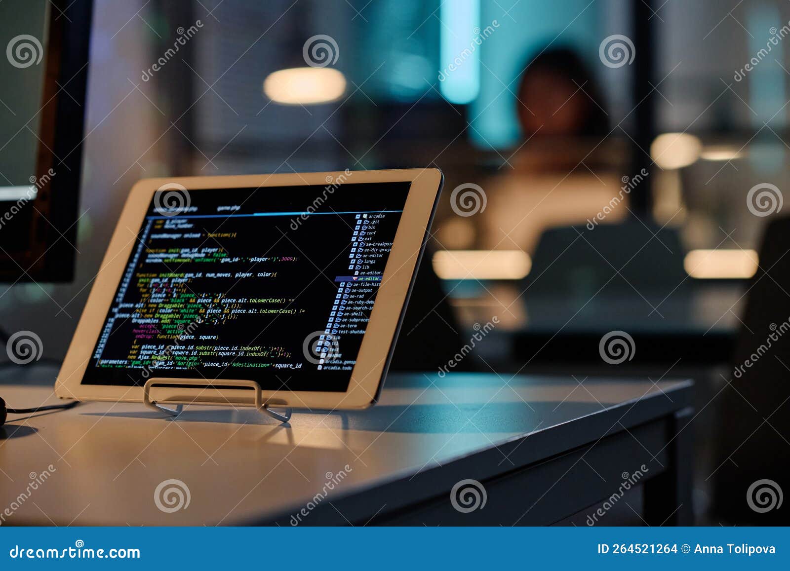 Digital Tablet with Security Codes on Screen Stock Photo Image of