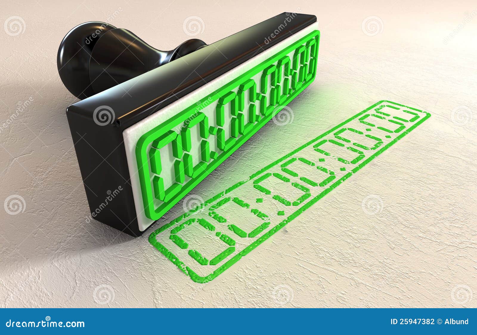 Digital Timestamp Stamp Stock Photography - Image: 25947382