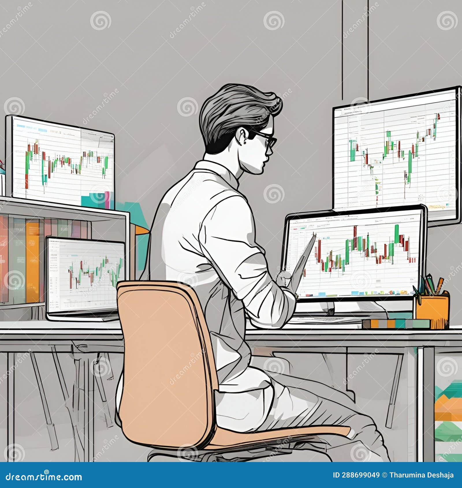 digital trading journey: exploring cryptocurrency candlesticks on the laptop