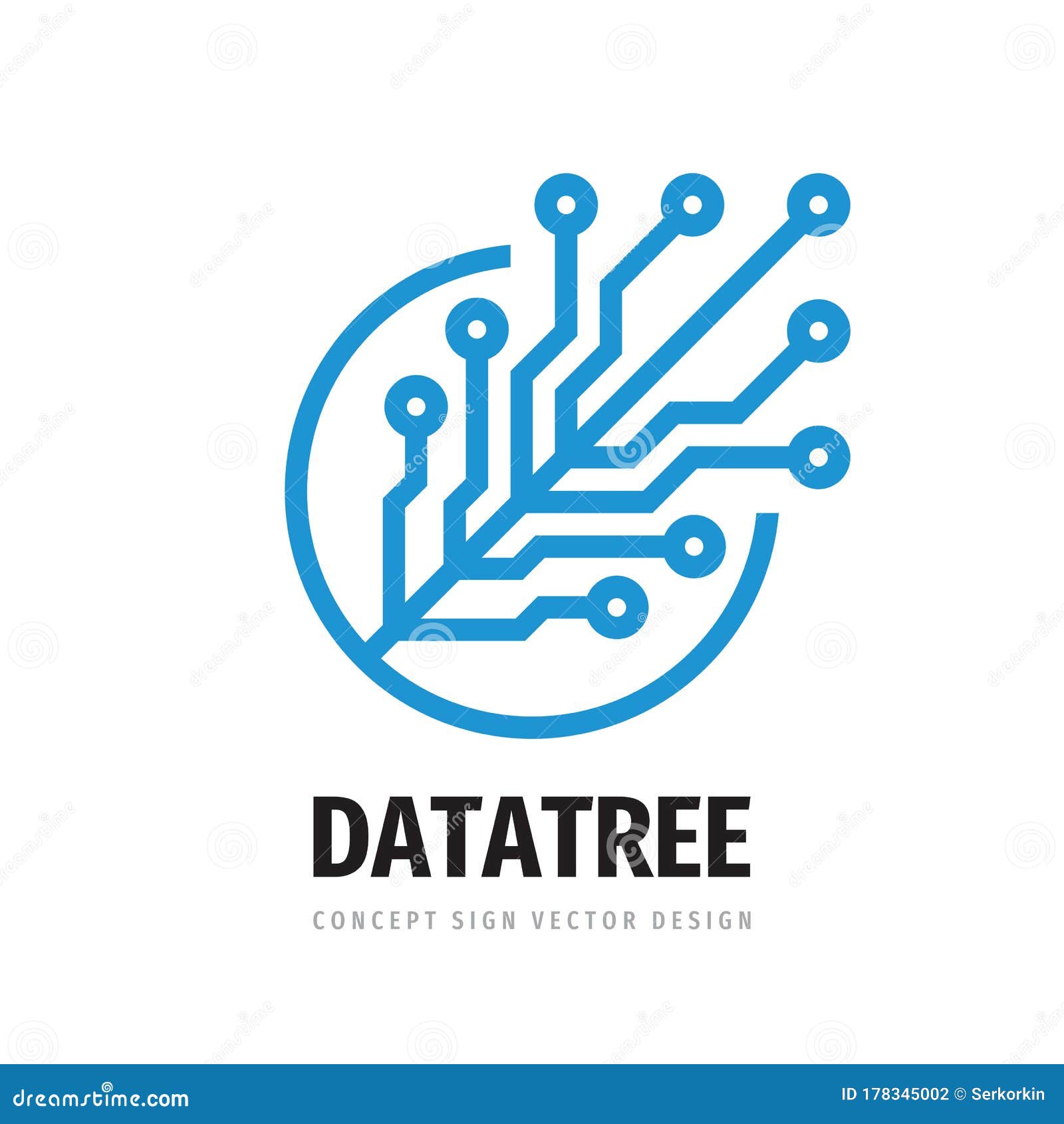 digital tree logo . computer network sign. data electronic graphic . internet icon. software & hardware concept 