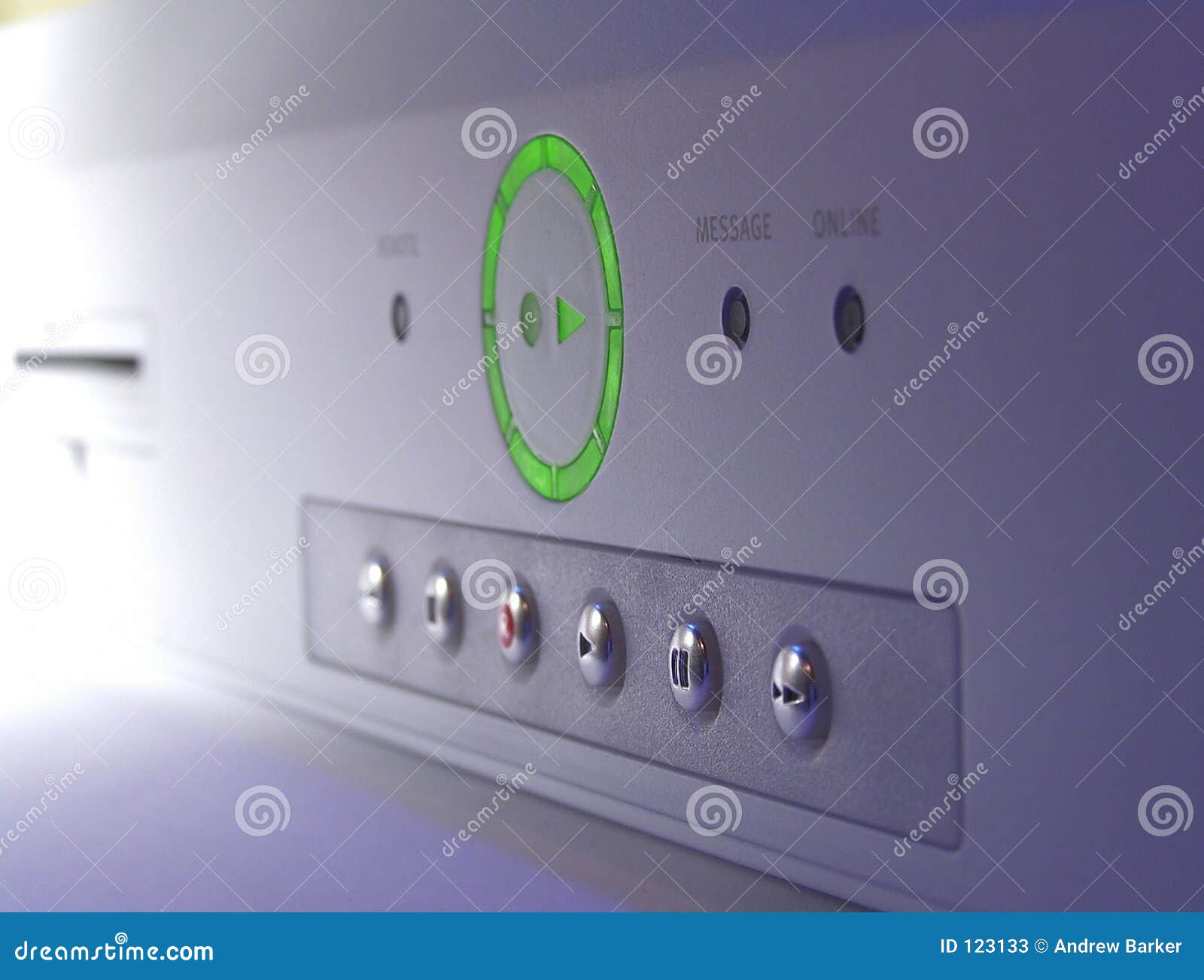 Digital tv stock image image of green buttons digibox 123133