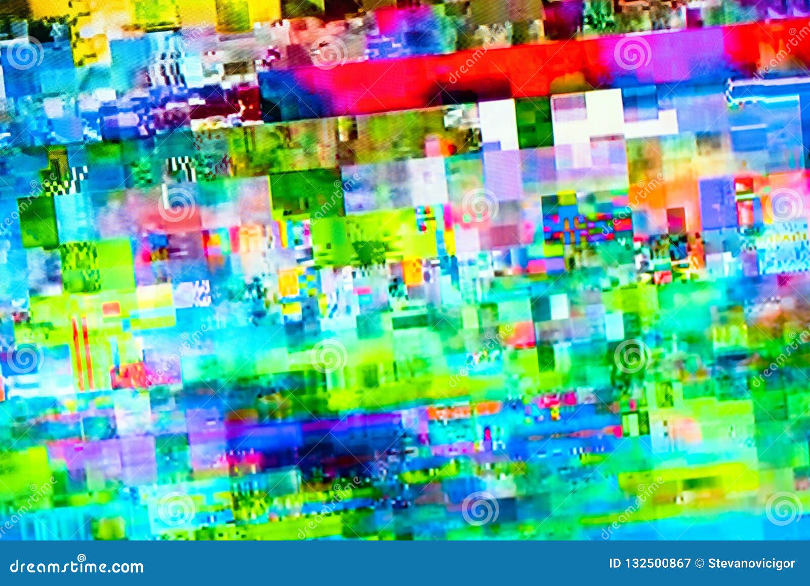 Glitch effect tv or computer screen freeze Vector Image